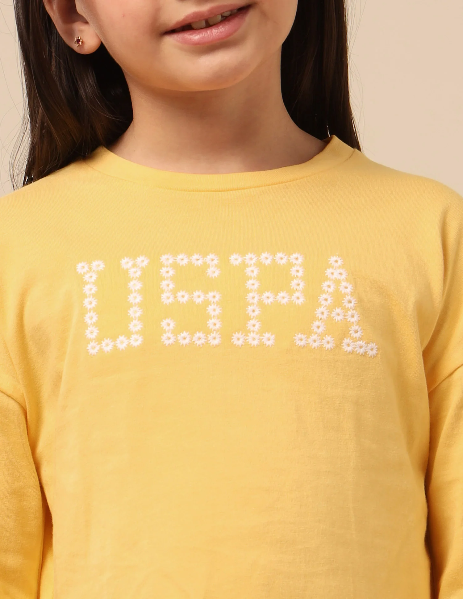 Girls Brand Embroidered Regular Fit Top - Image 7