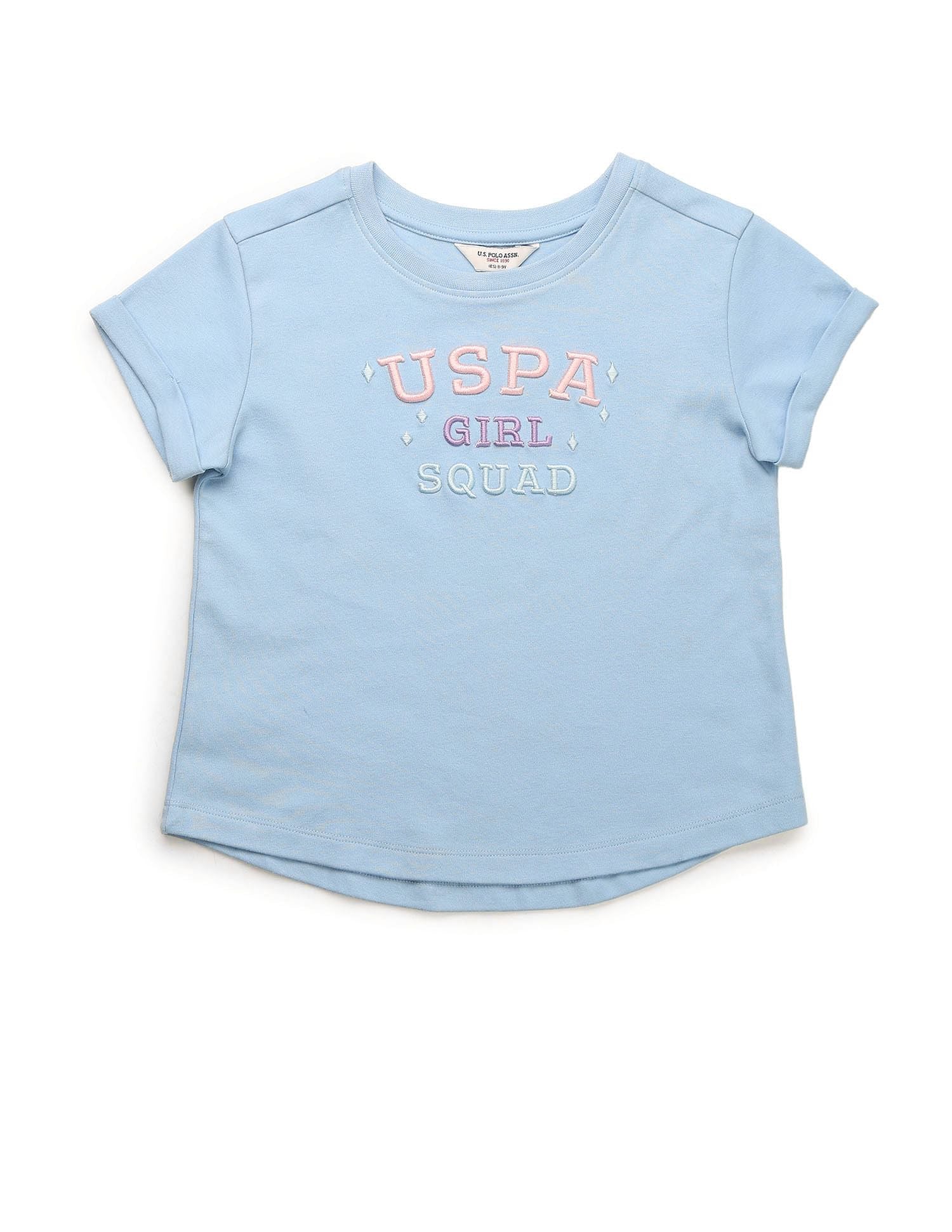 Girls Brand Embroidered Relaxed Fit T-Shirt - Image 7