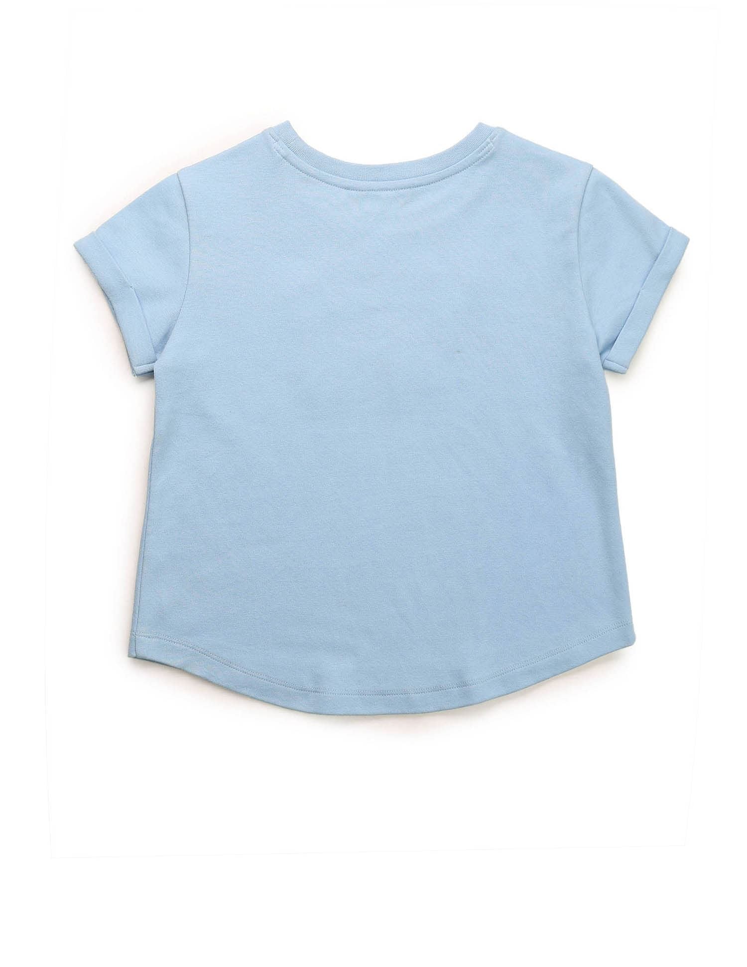 Girls Brand Embroidered Relaxed Fit T-Shirt - Image 8