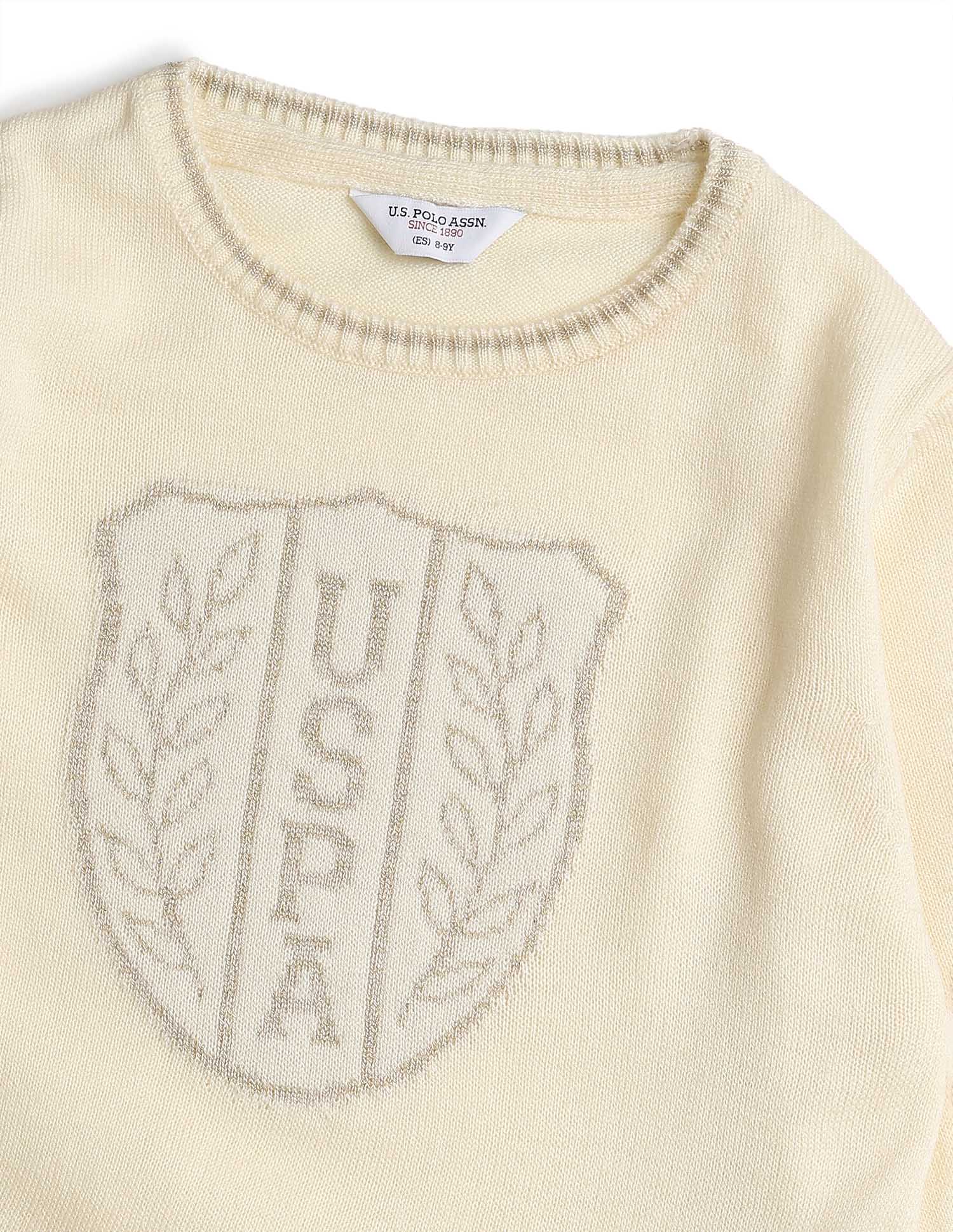 Girls Brand Patterned Knit Sweater - Image 10