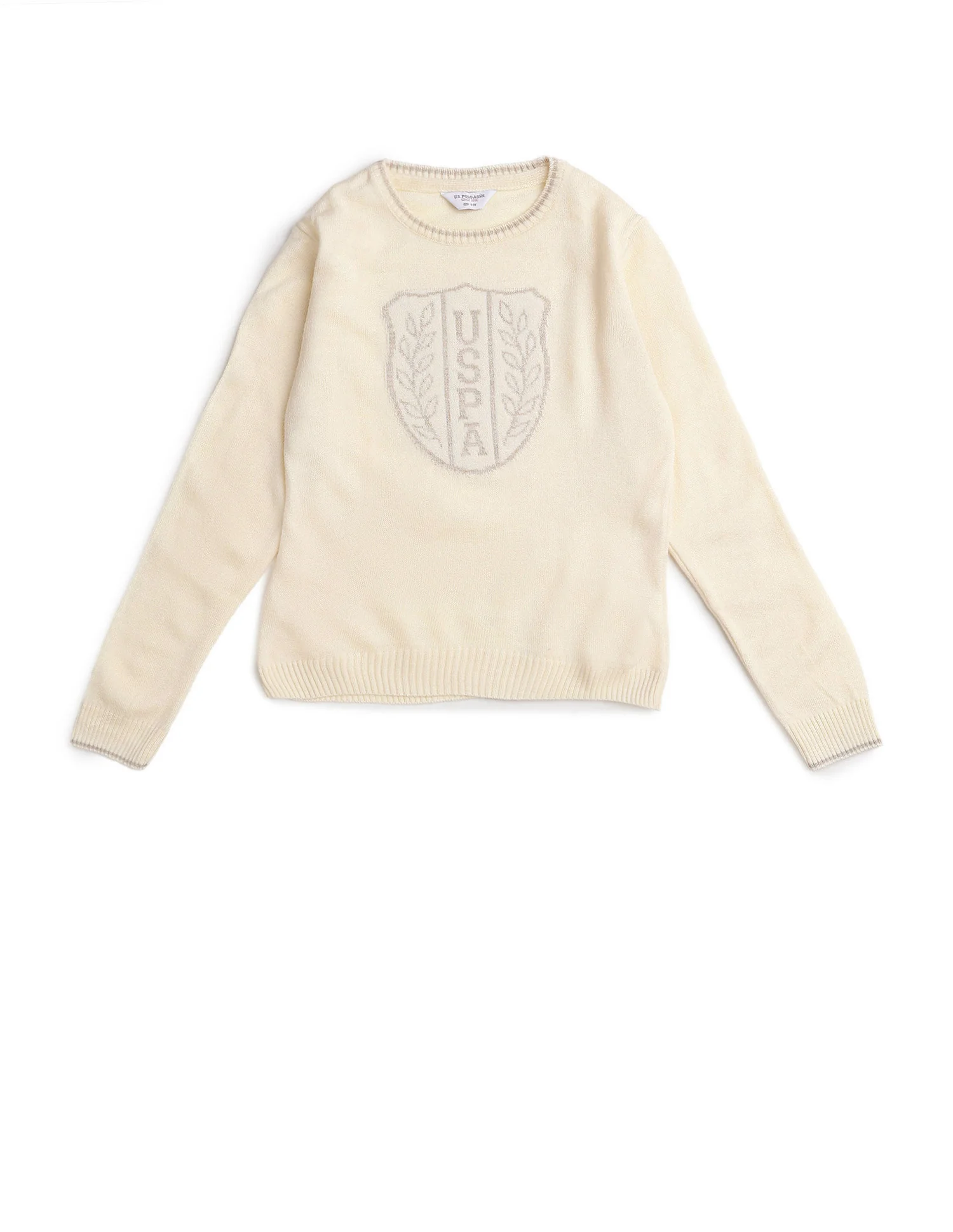 Girls Brand Patterned Knit Sweater - Image 8