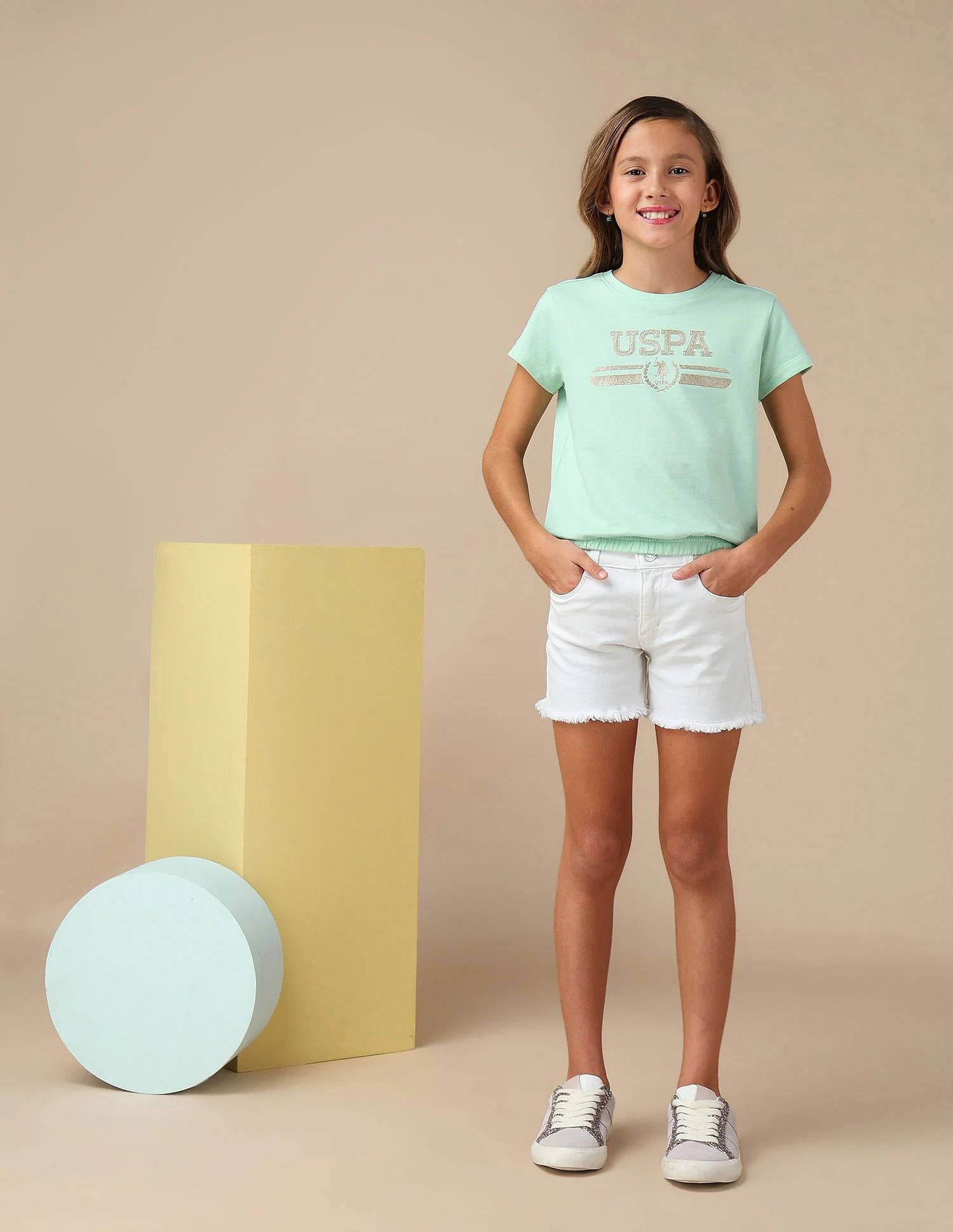 Girls Brand Printed Blousan T-Shirt - Image 3