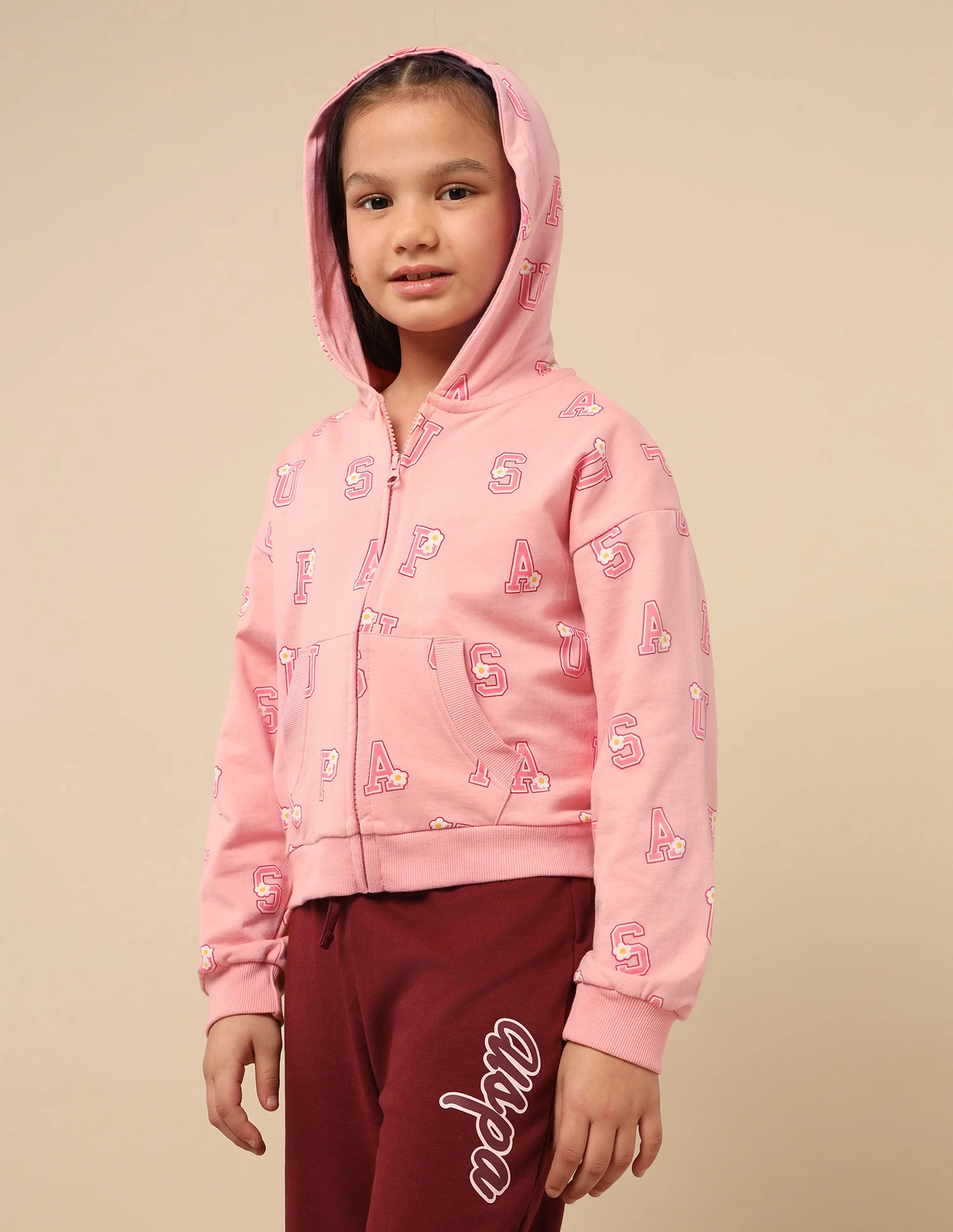 Girls Brand Printed Comfort Fit Sweatshirt - Image 4