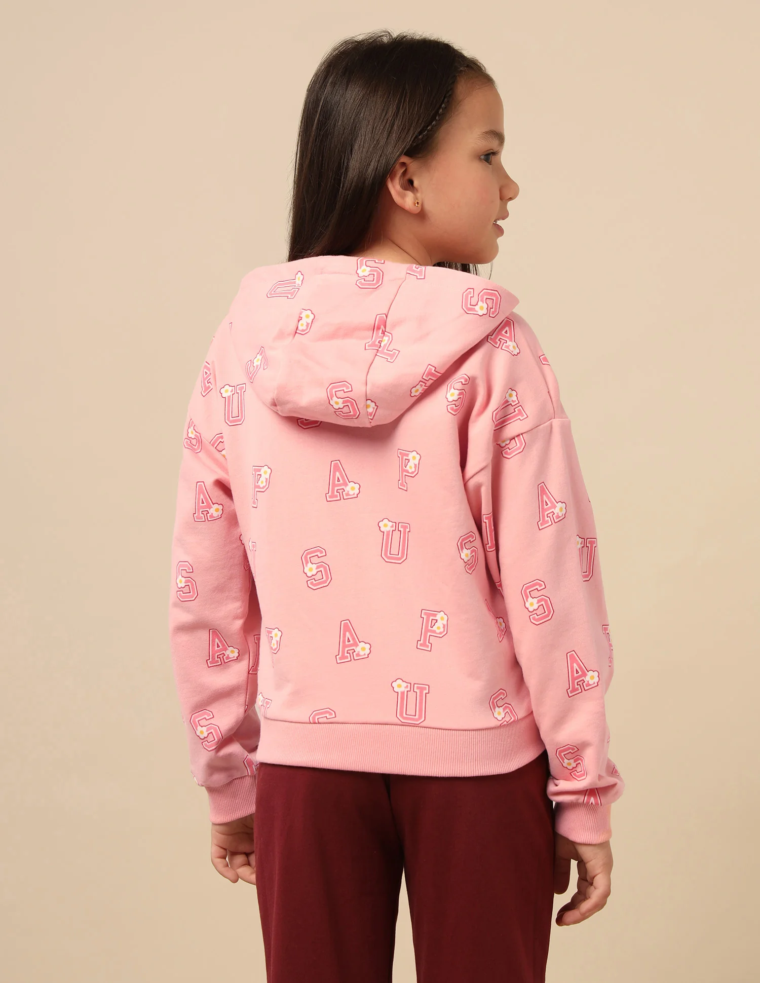 Girls Brand Printed Comfort Fit Sweatshirt - Image 5