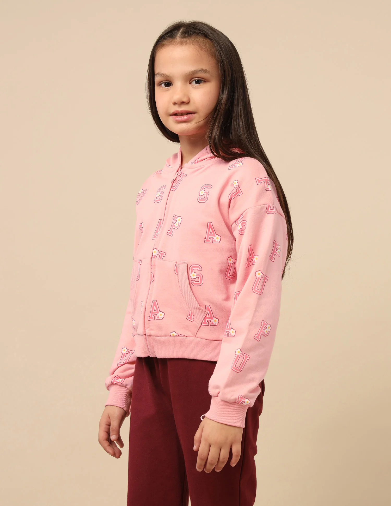 Girls Brand Printed Comfort Fit Sweatshirt - Image 9