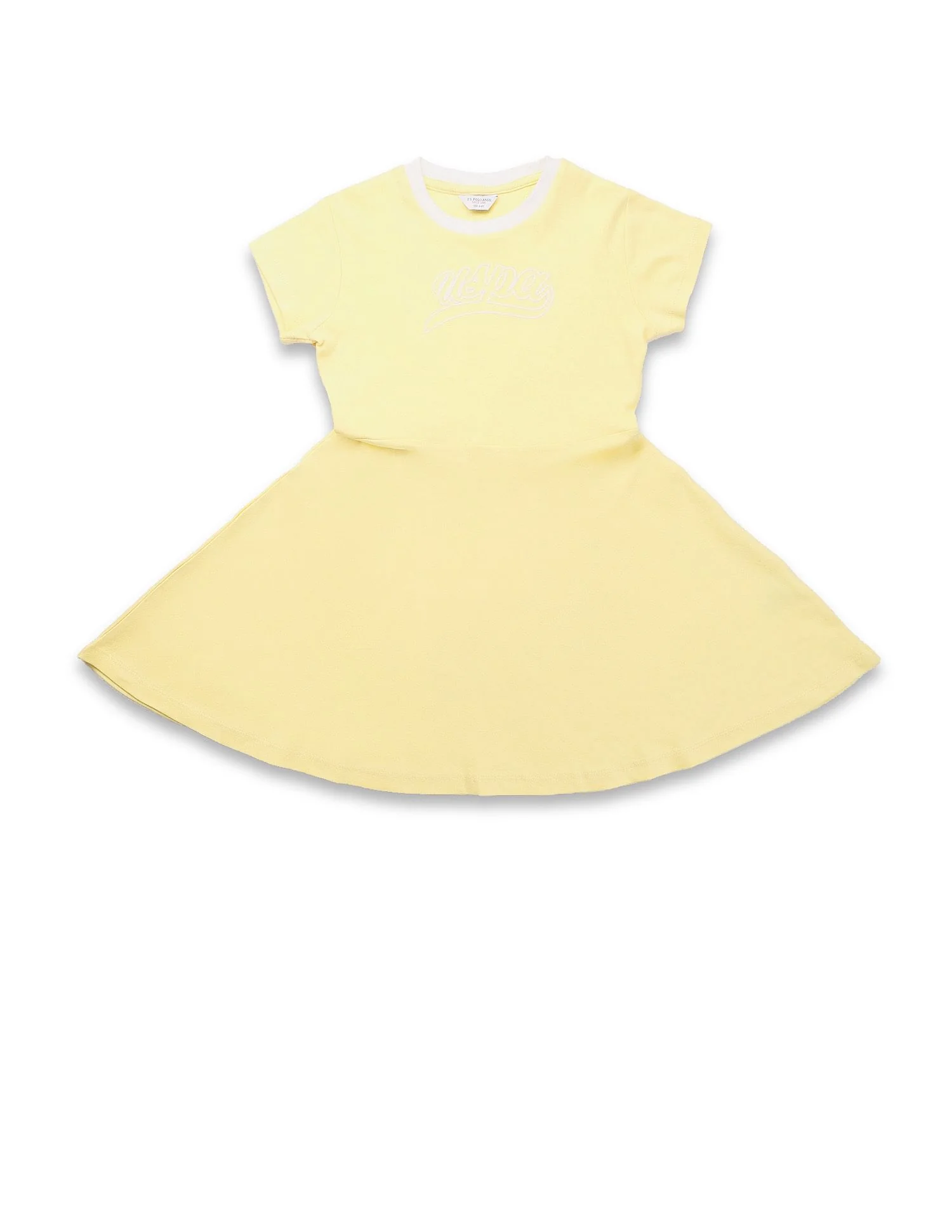 Girls Brand Printed Fit And Flare Dress - Image 7