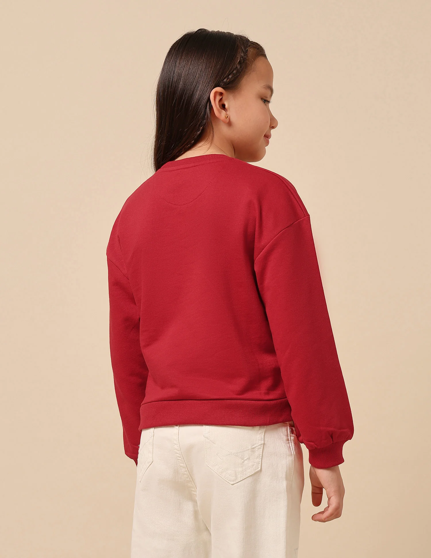 Girls Brand Printed Numeric Sweatshirt - Image 5