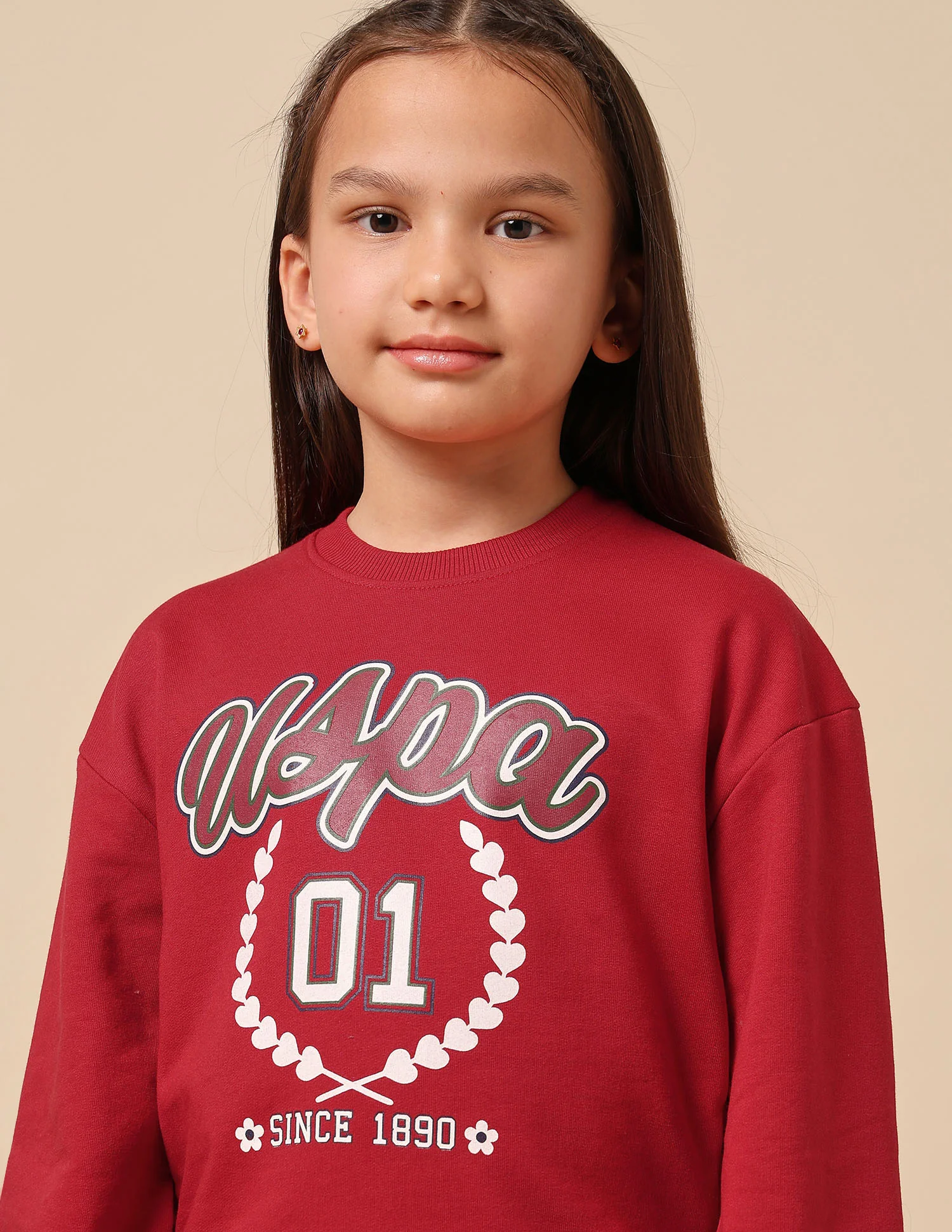 Girls Brand Printed Numeric Sweatshirt - Image 7