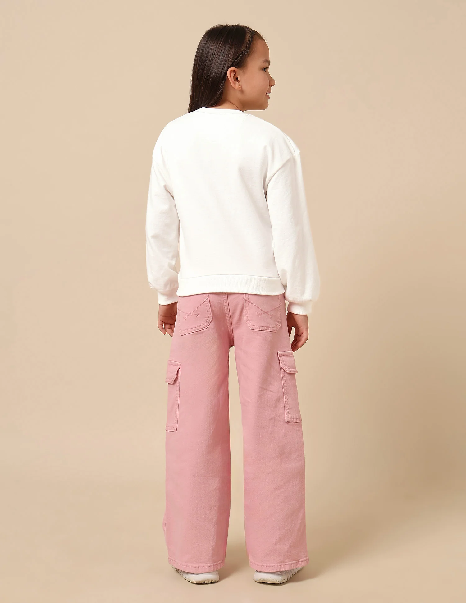 Girls Brand Printed Numeric Sweatshirt - Image 5
