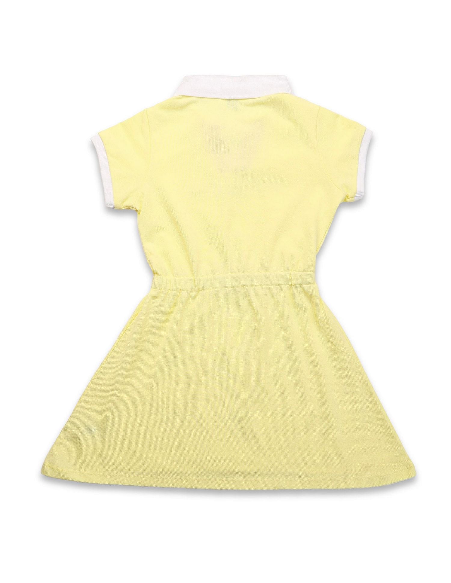 Girls Brand Printed Polo Dress - Image 7