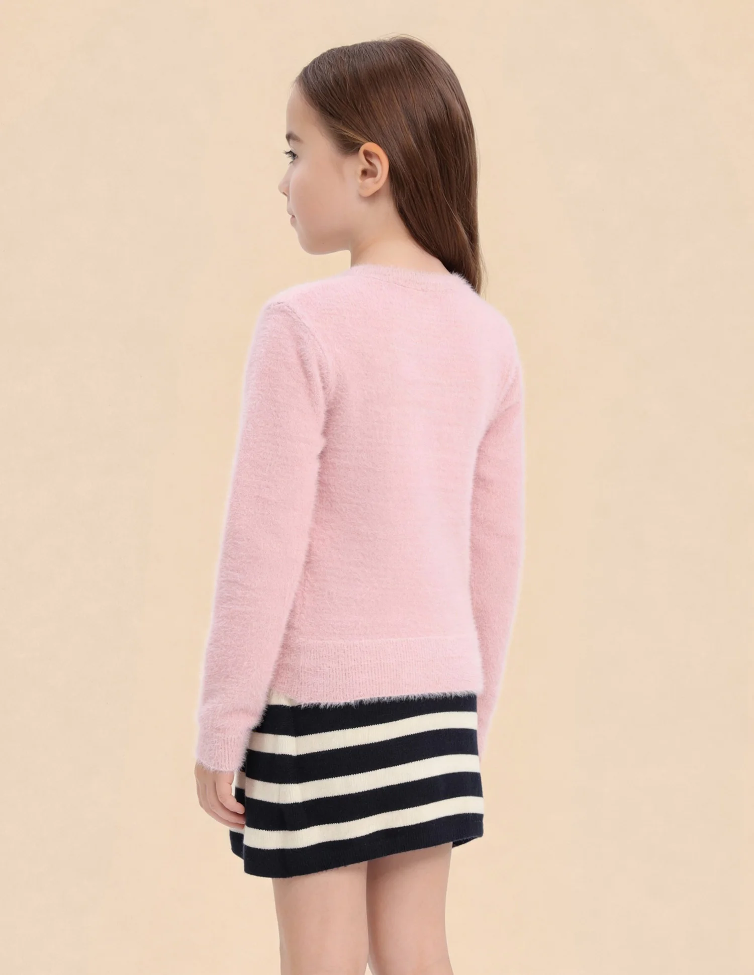 Girls Brand Printed Regular Fit Sweater - Image 5