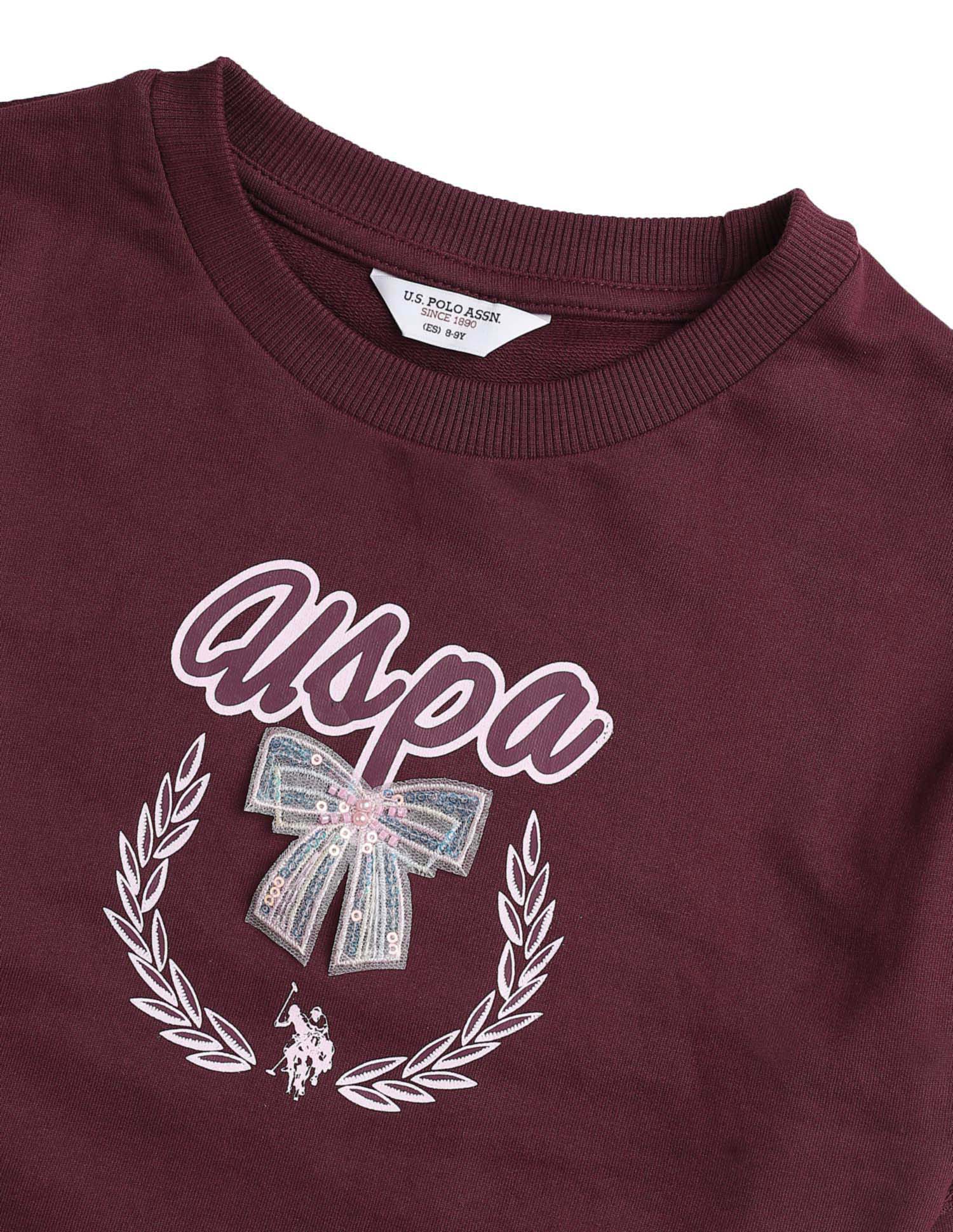 Girls Brand Printed Regular Fit Sweatshirt - Image 10