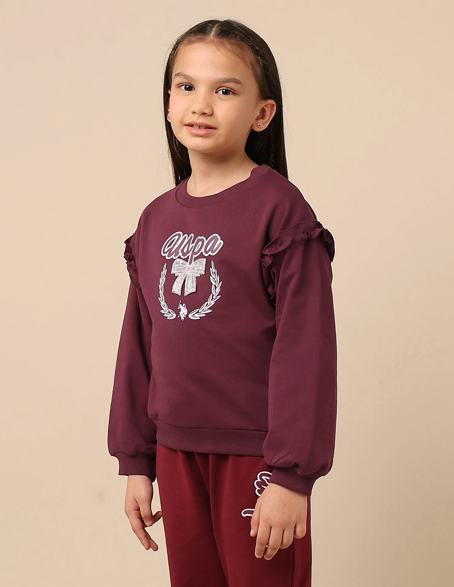 Girls Brand Printed Regular Fit Sweatshirt - Image 4