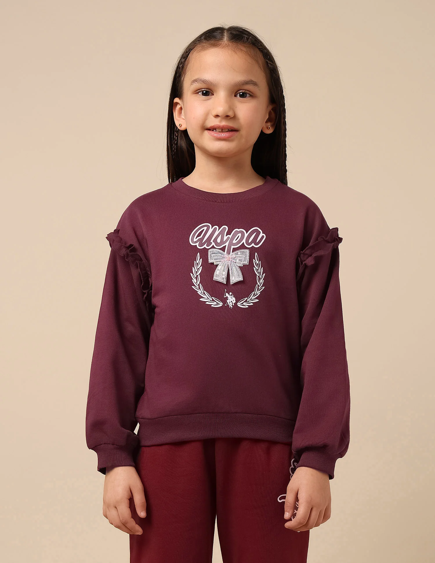 Girls Brand Printed Regular Fit Sweatshirt - Image 6