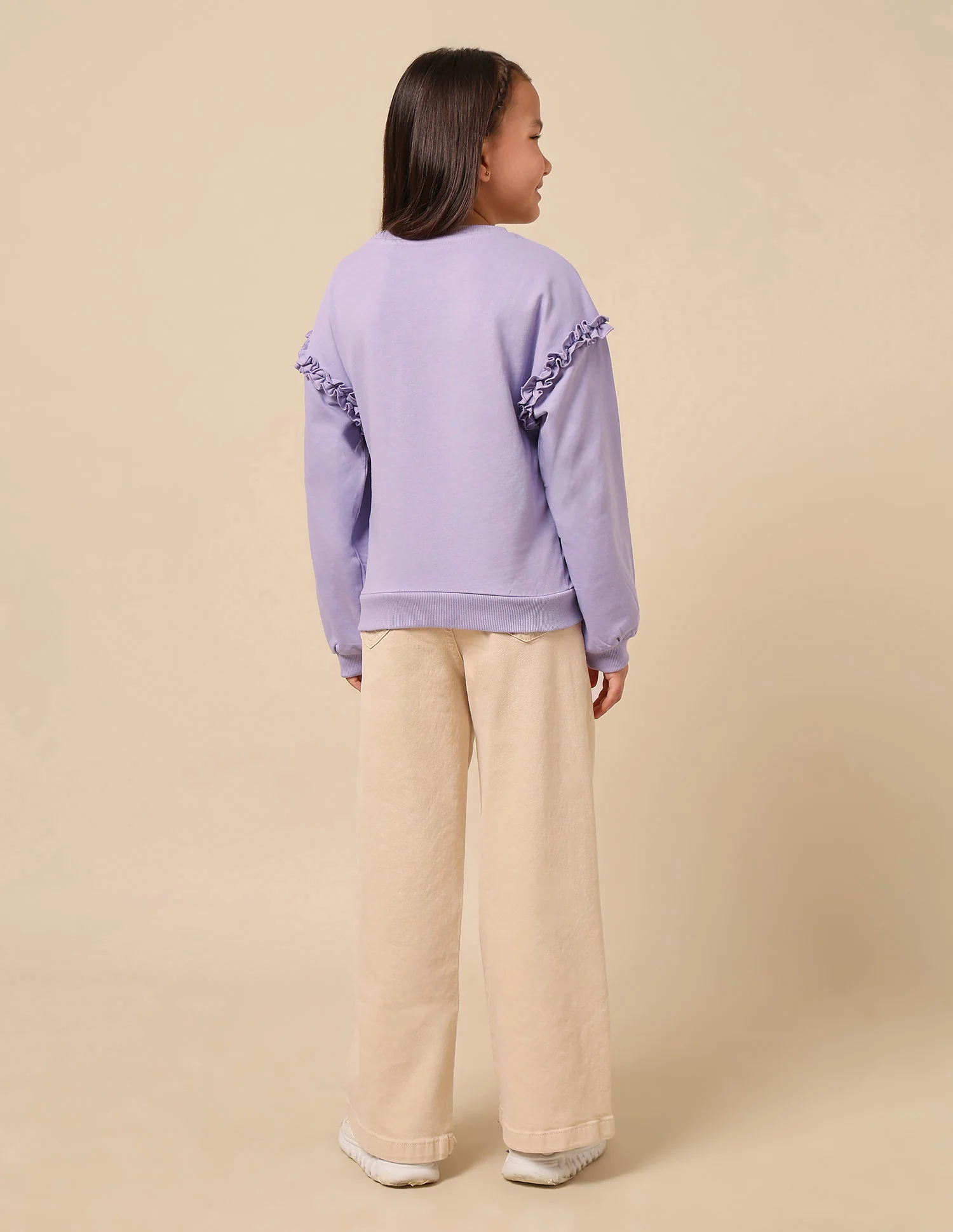Girls Brand Printed Regular Fit Sweatshirt - Image 5