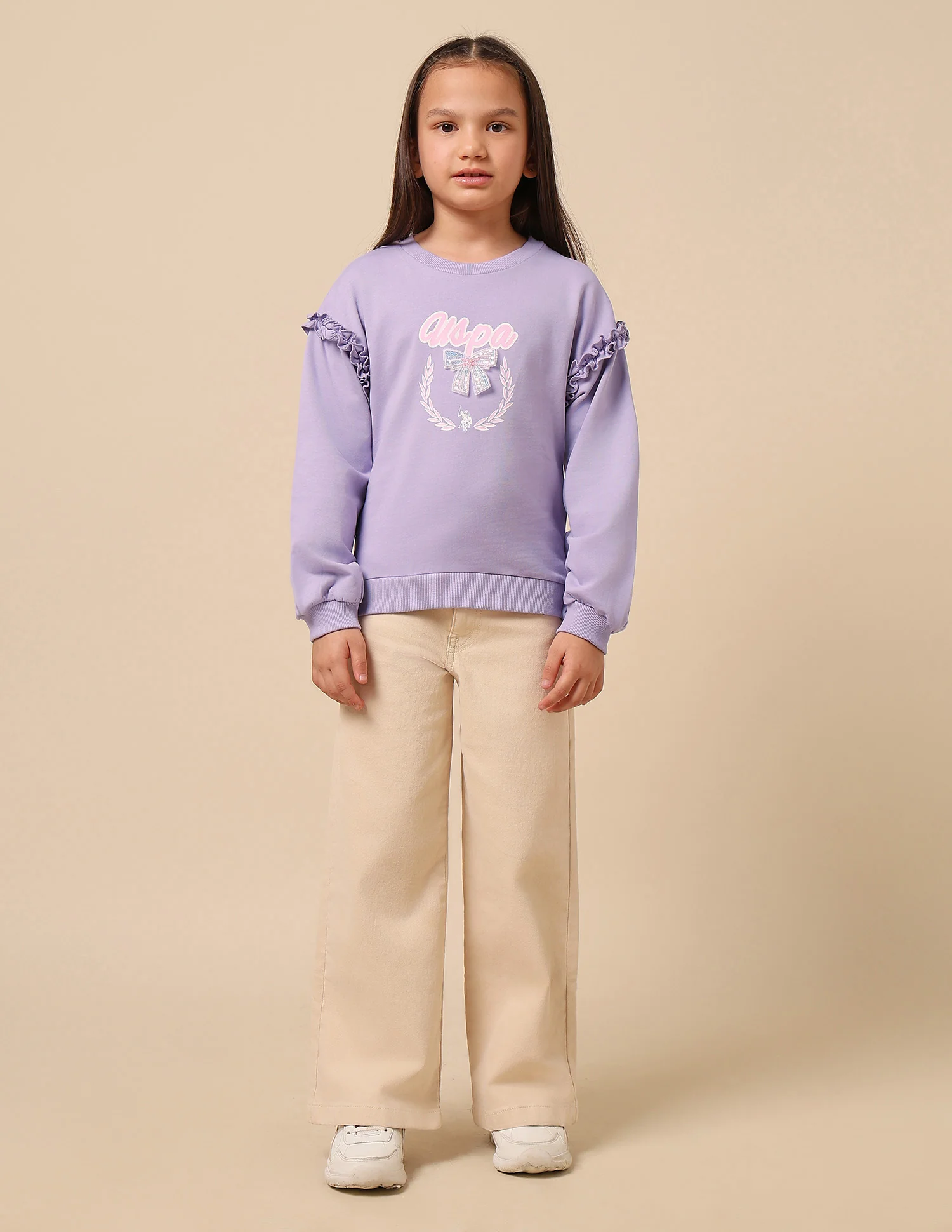 Girls Brand Printed Regular Fit Sweatshirt - Image 6