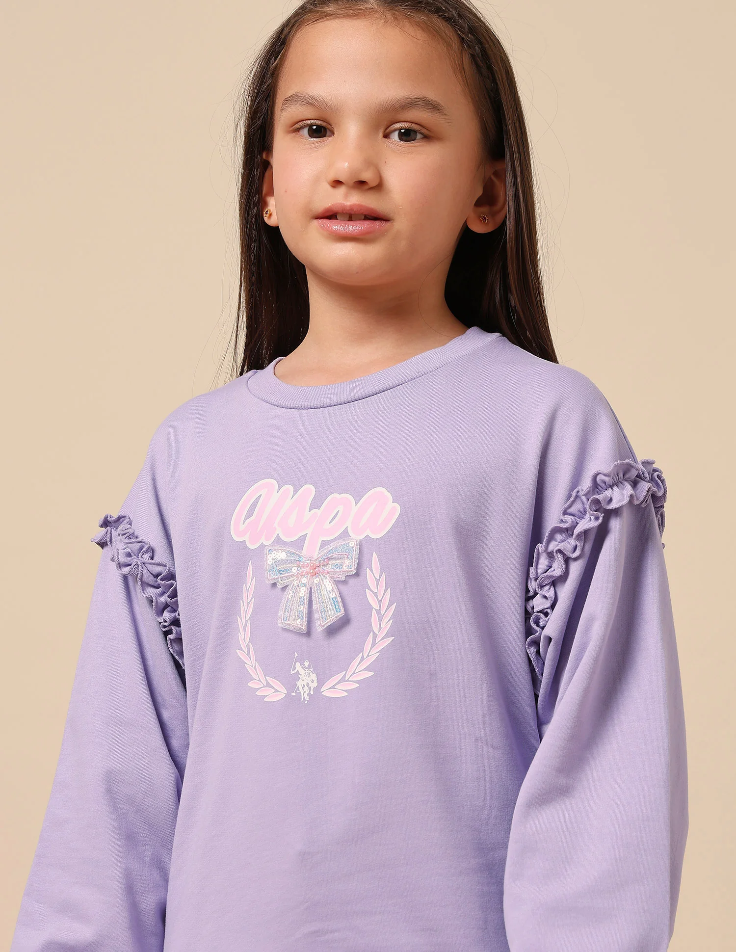Girls Brand Printed Regular Fit Sweatshirt - Image 7