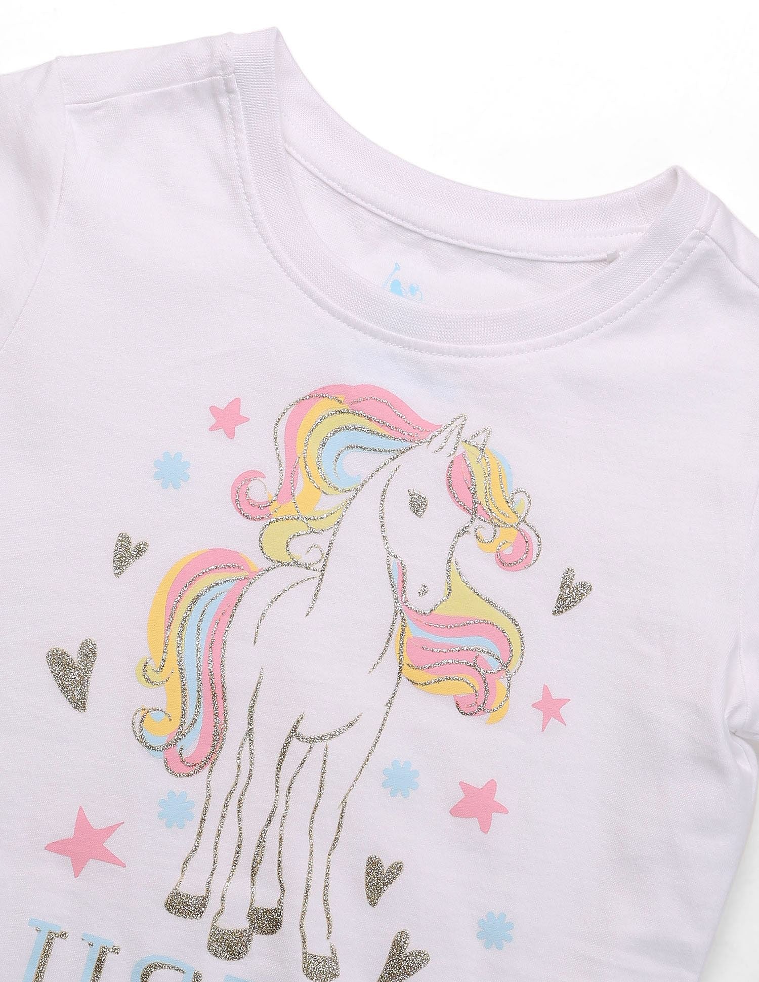 Girls Brand Printed Regular Fit T-Shirt - Image 9