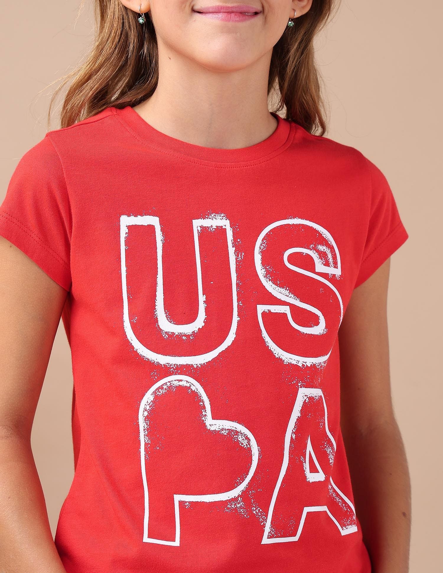 Girls Brand Printed Regular Fit T-Shirt - Image 5