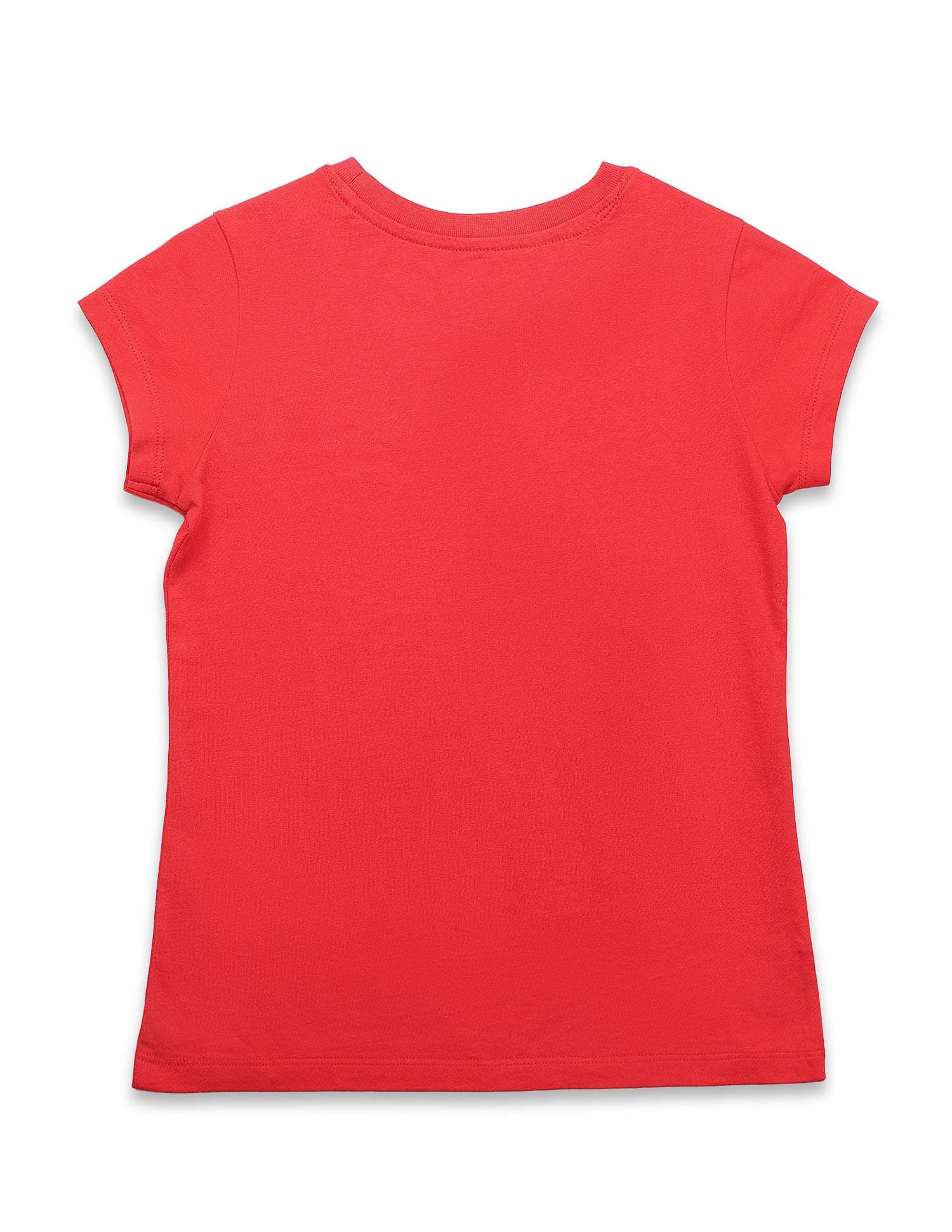 Girls Brand Printed Regular Fit T-Shirt - Image 7