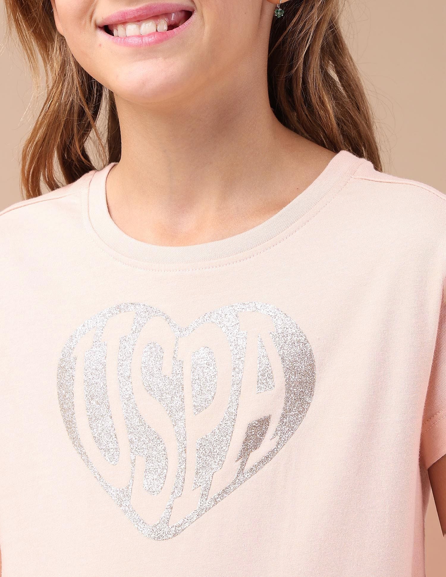 Girls Brand Printed Relaxed Fit T-Shirt - Image 6