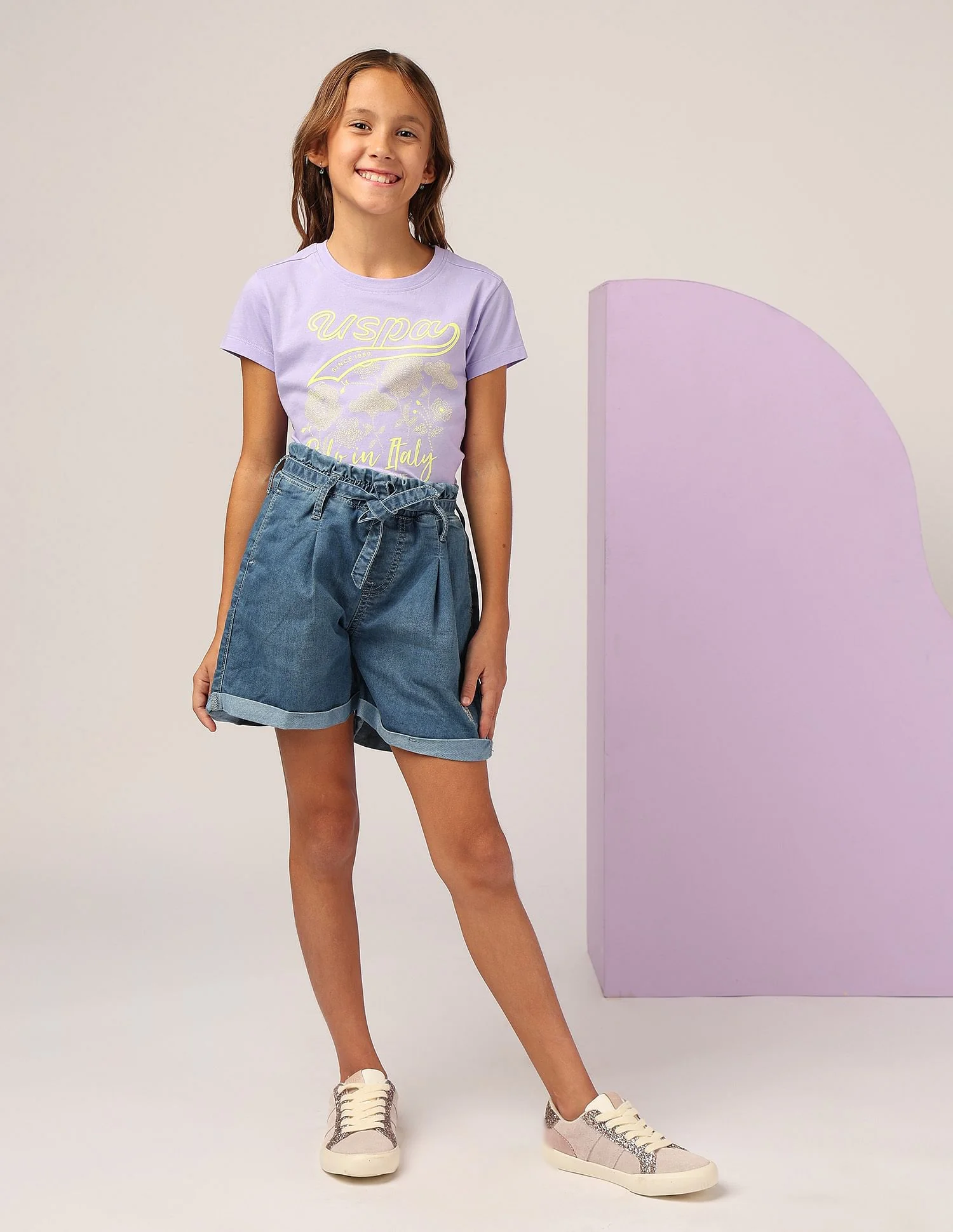 Girls Brand Printed Relaxed Fit T-Shirt - Image 4