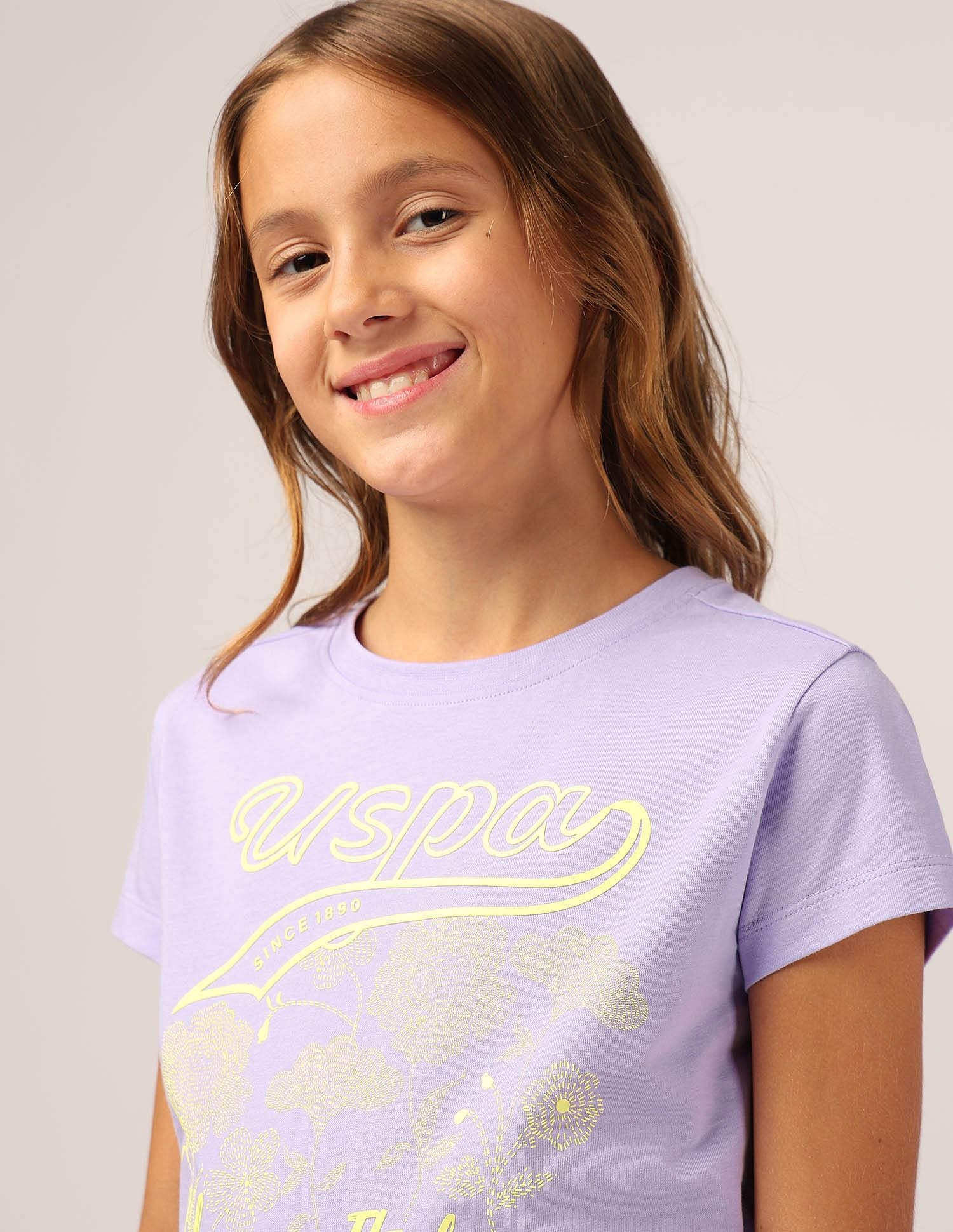 Girls Brand Printed Relaxed Fit T-Shirt - Image 6