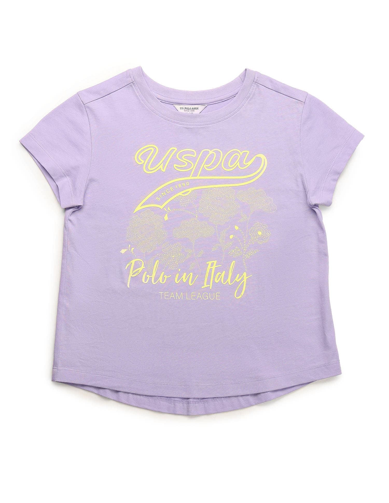 Girls Brand Printed Relaxed Fit T-Shirt - Image 7