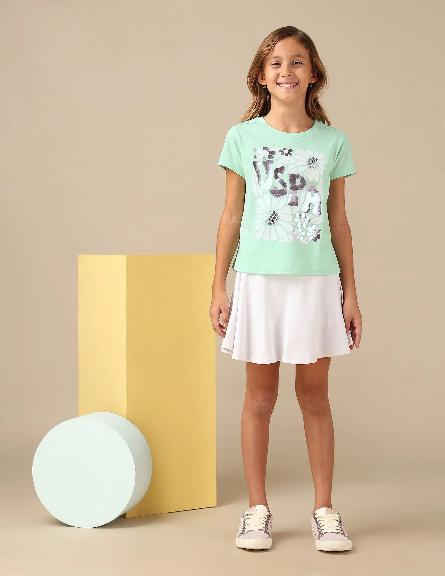 Girls Brand Printed Relaxed Fit T-Shirt - Image 4