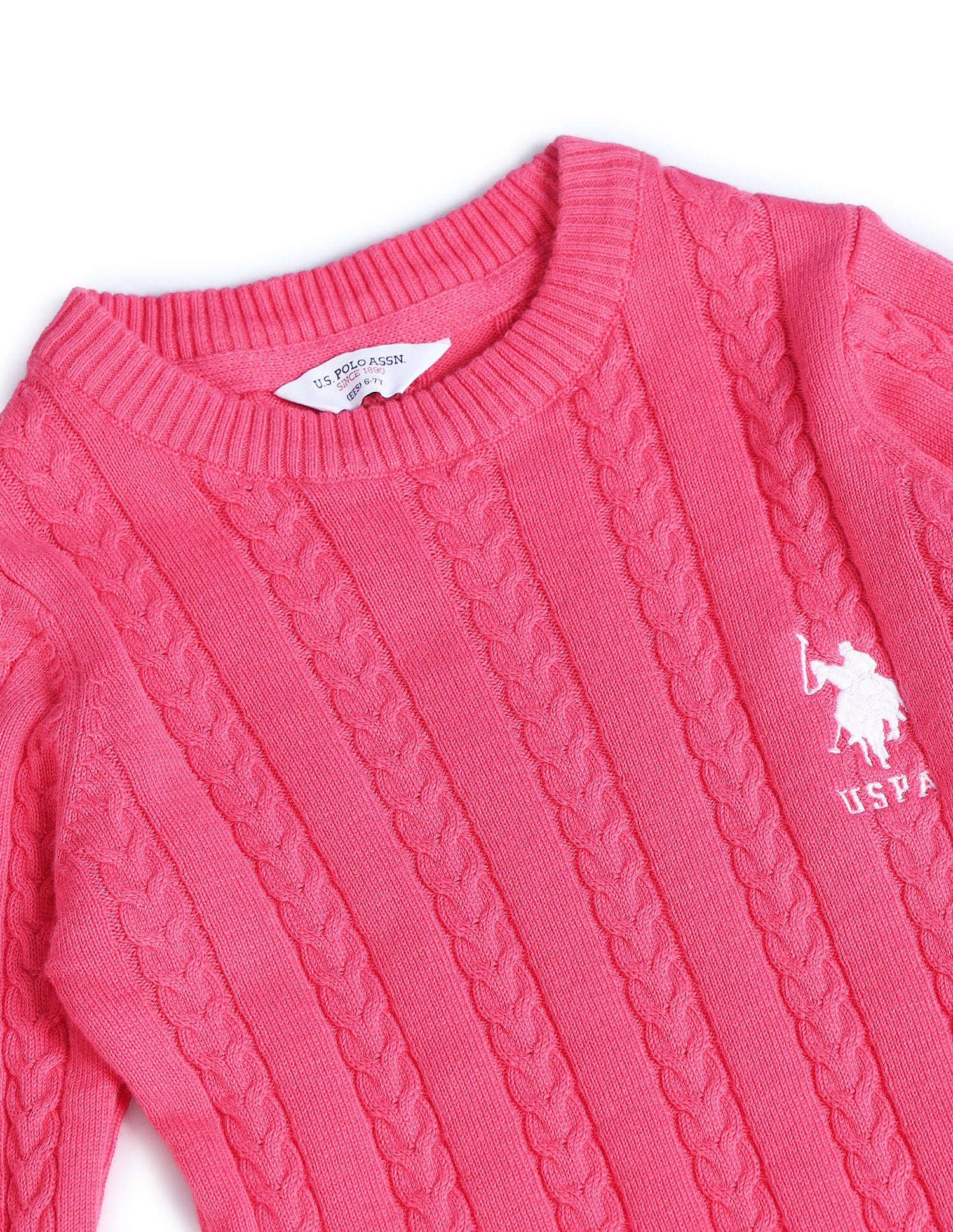 Girls Cable Knit Sweater - Image 2