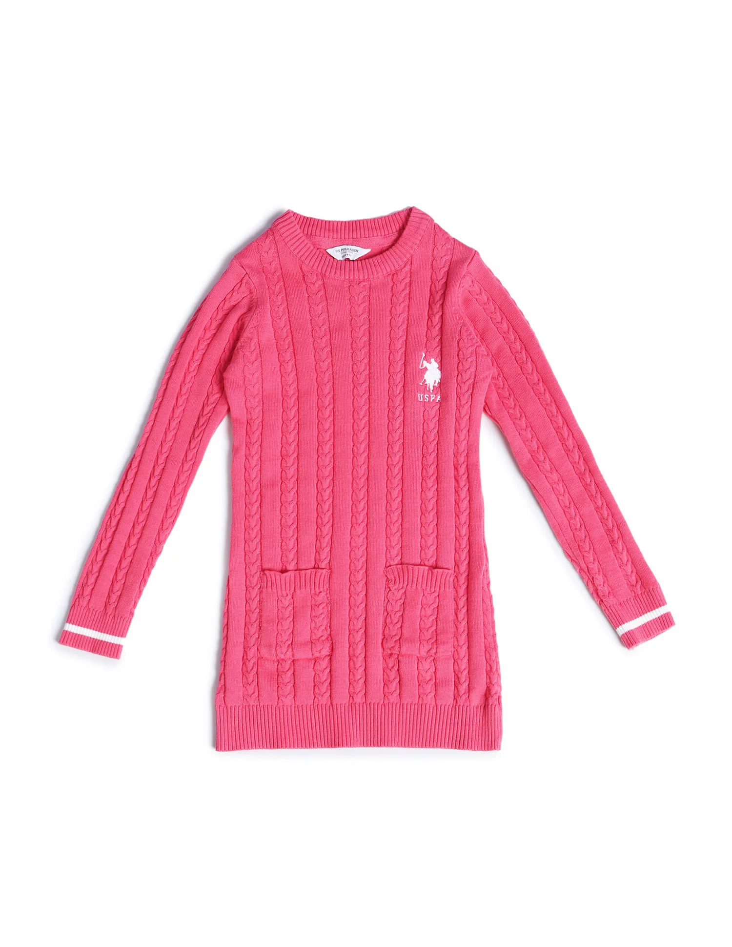 Girls Cable Knit Sweater - Image 5