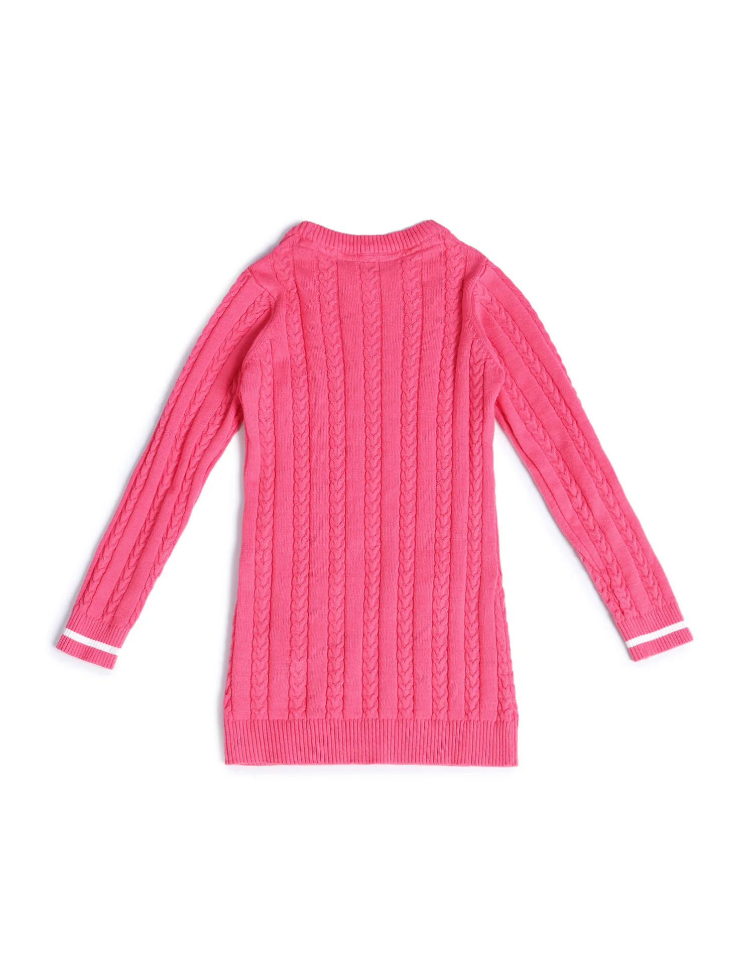 Girls Cable Knit Sweater - Image 6