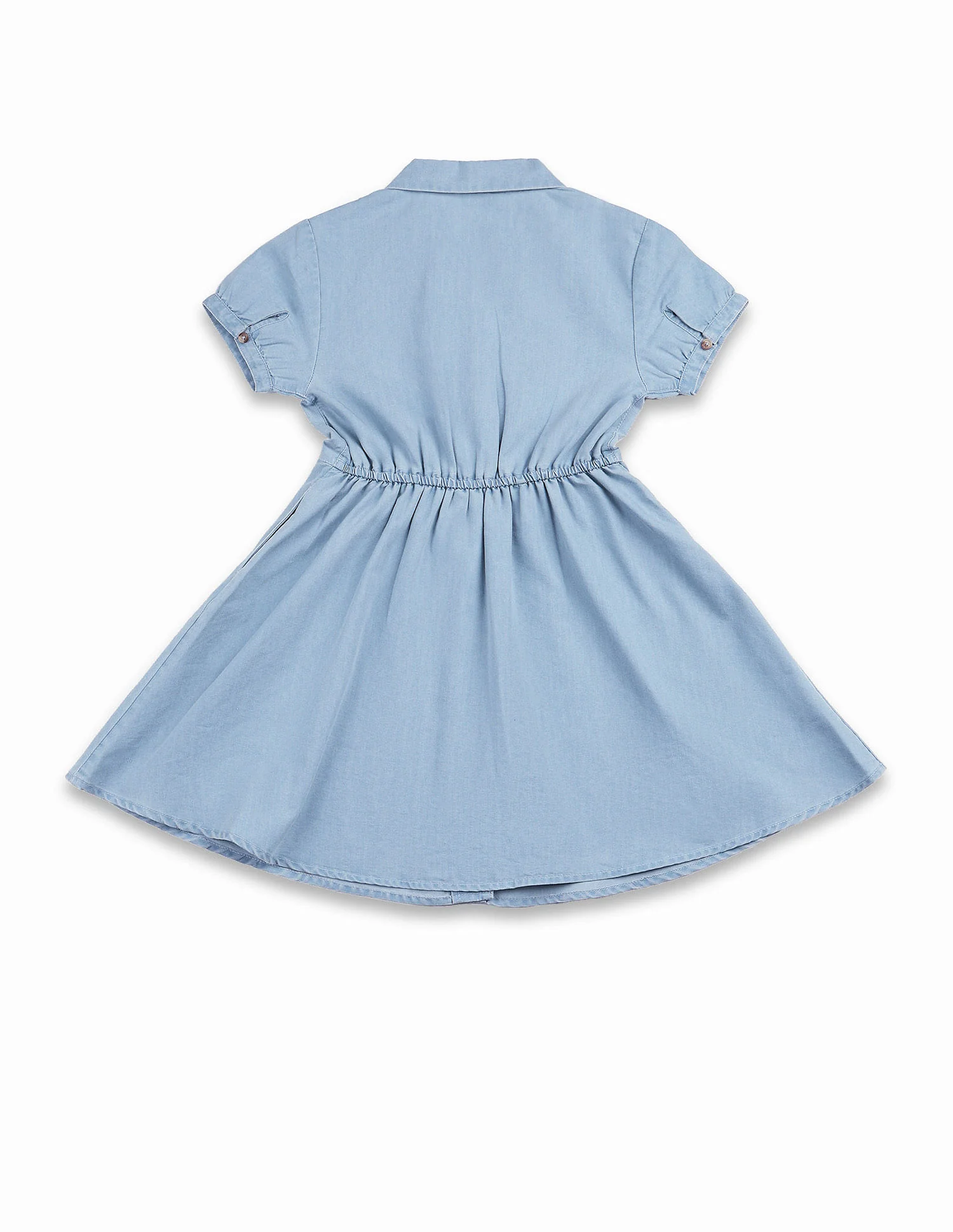 Girls Chambray A-Line Dress - Image 7