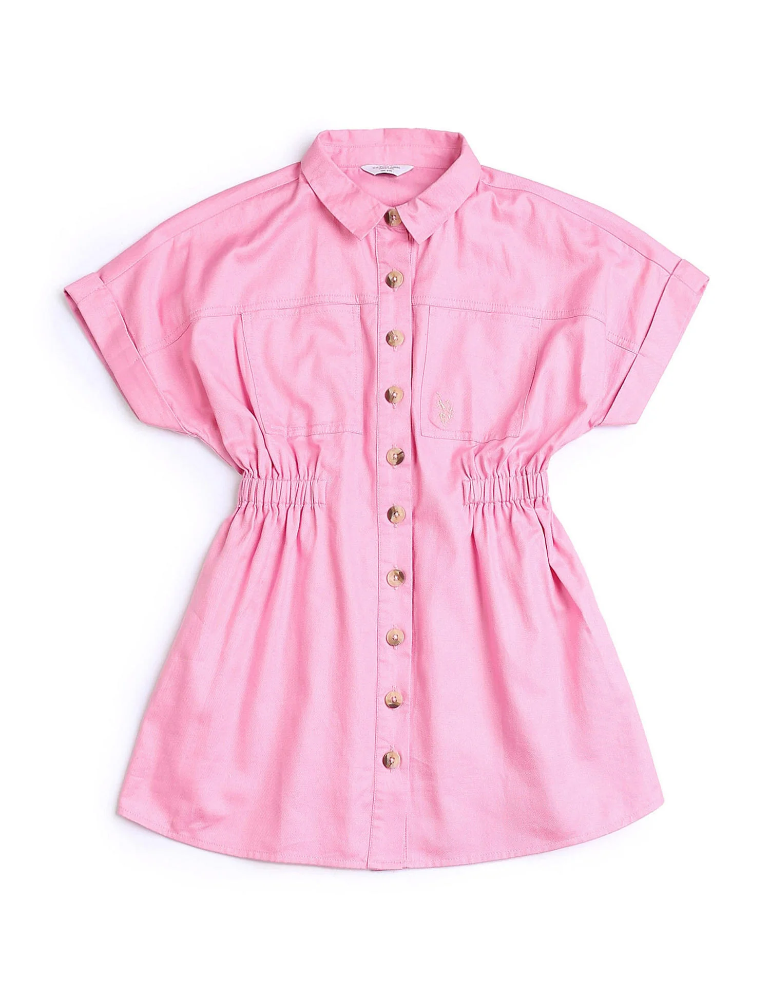 Girls Chambray Shirt Dress - Image 6