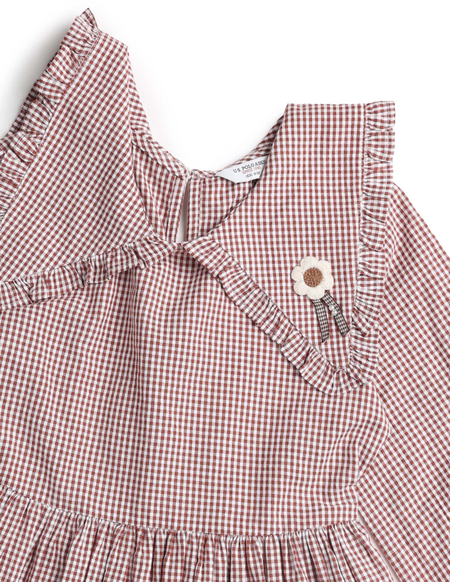 Girls Checked A-Line Dress - Image 11
