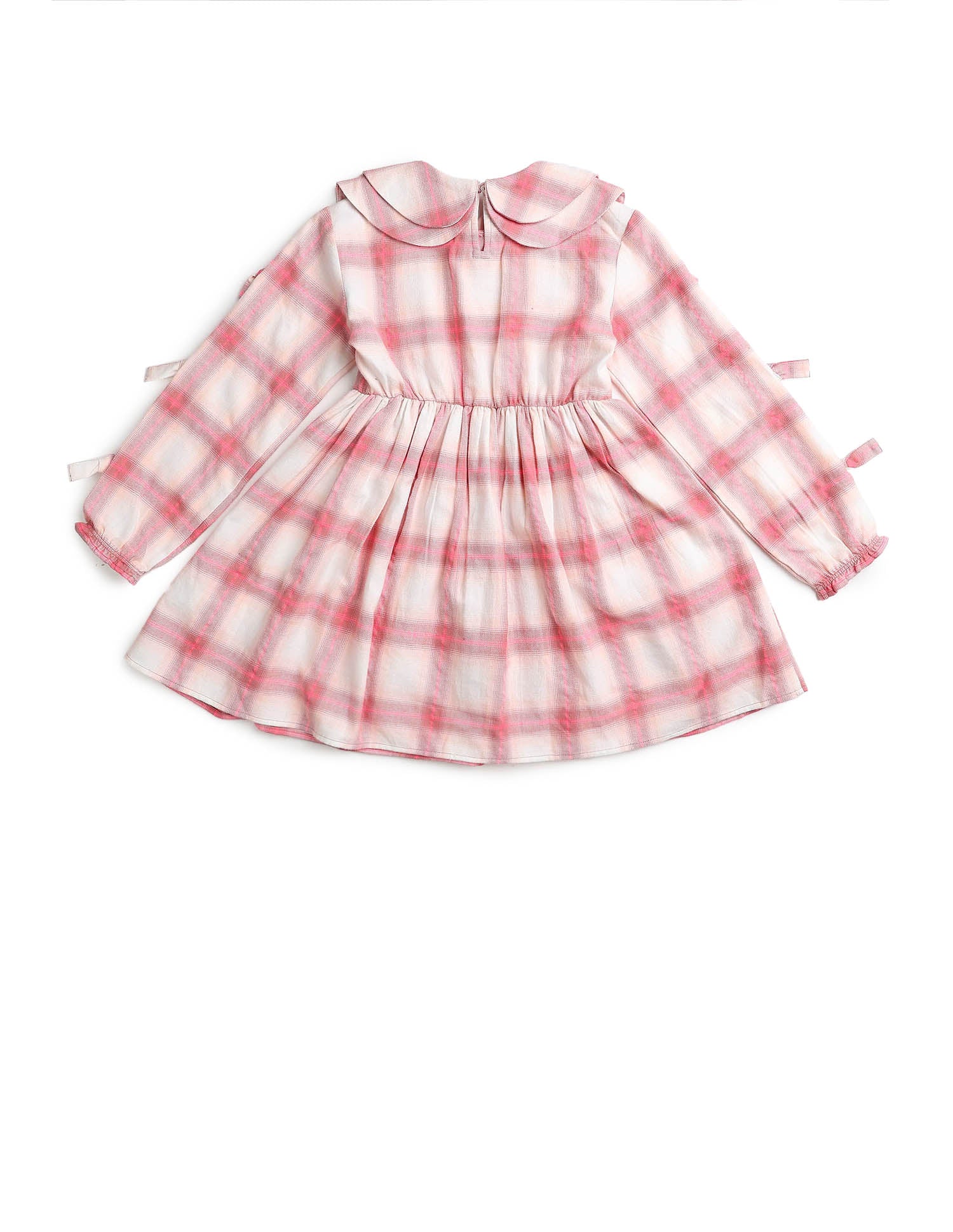 Girls Checked A-Line Dress - Image 9