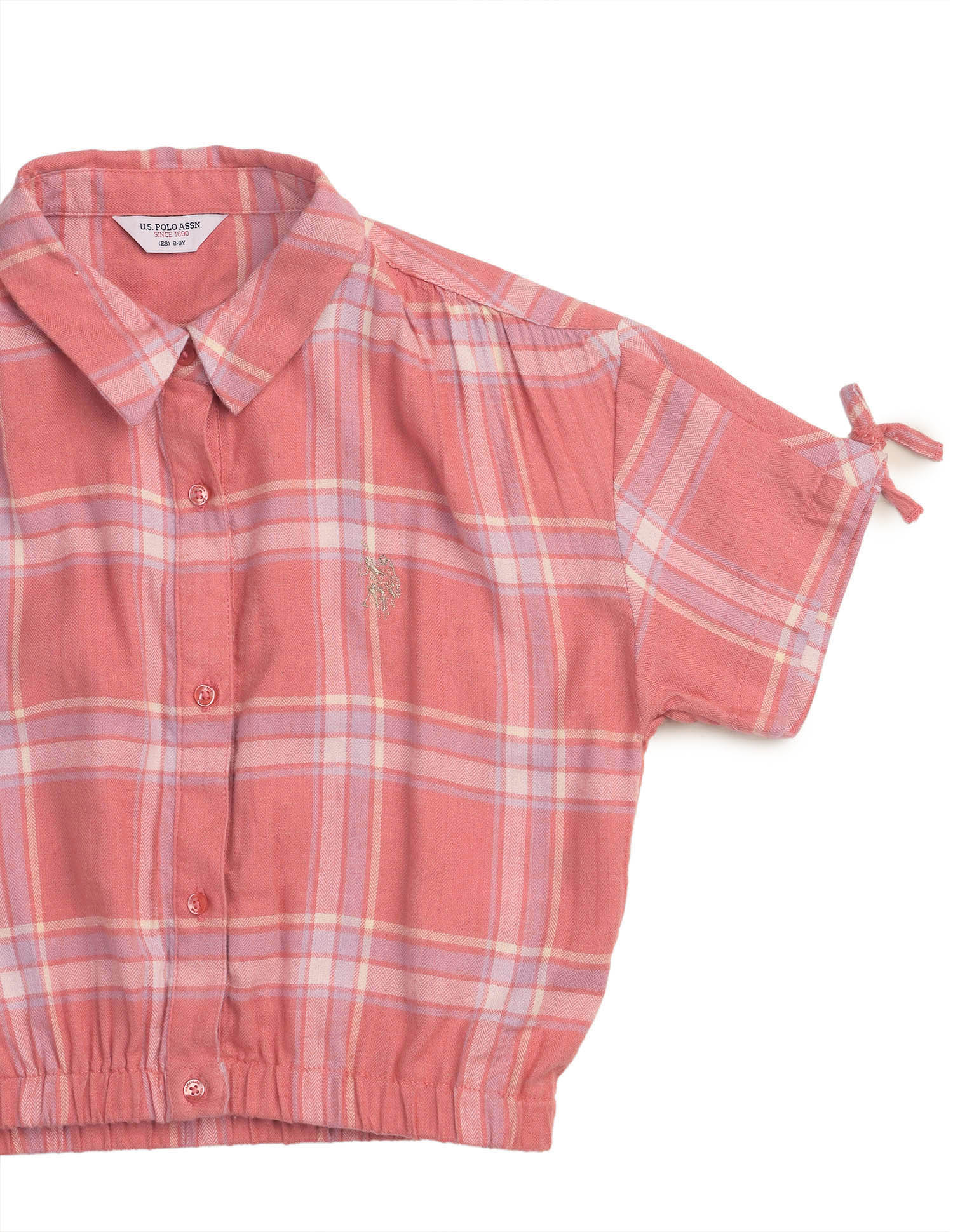 Girls Checked Regular Fit Top - Image 10