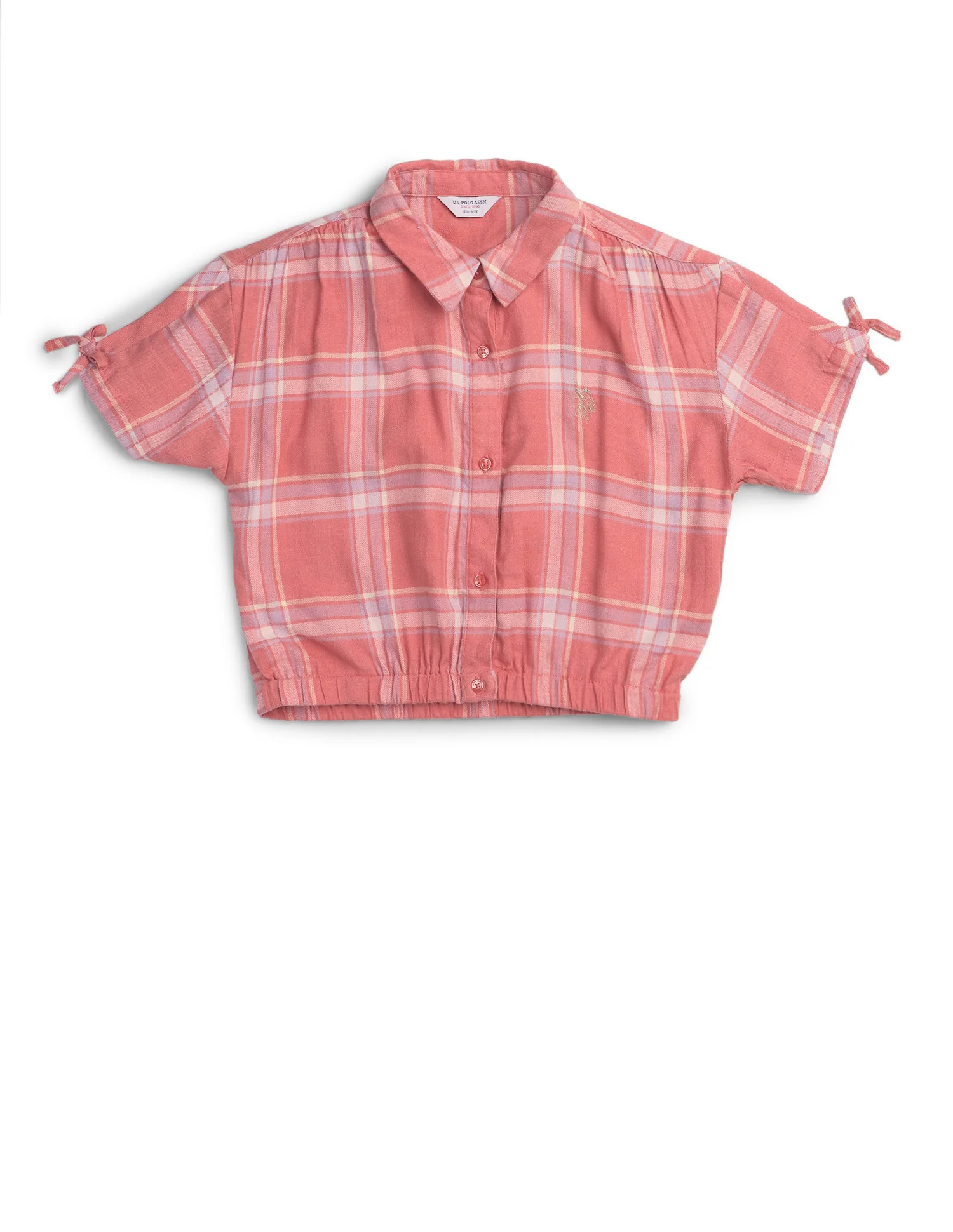 Girls Checked Regular Fit Top - Image 8