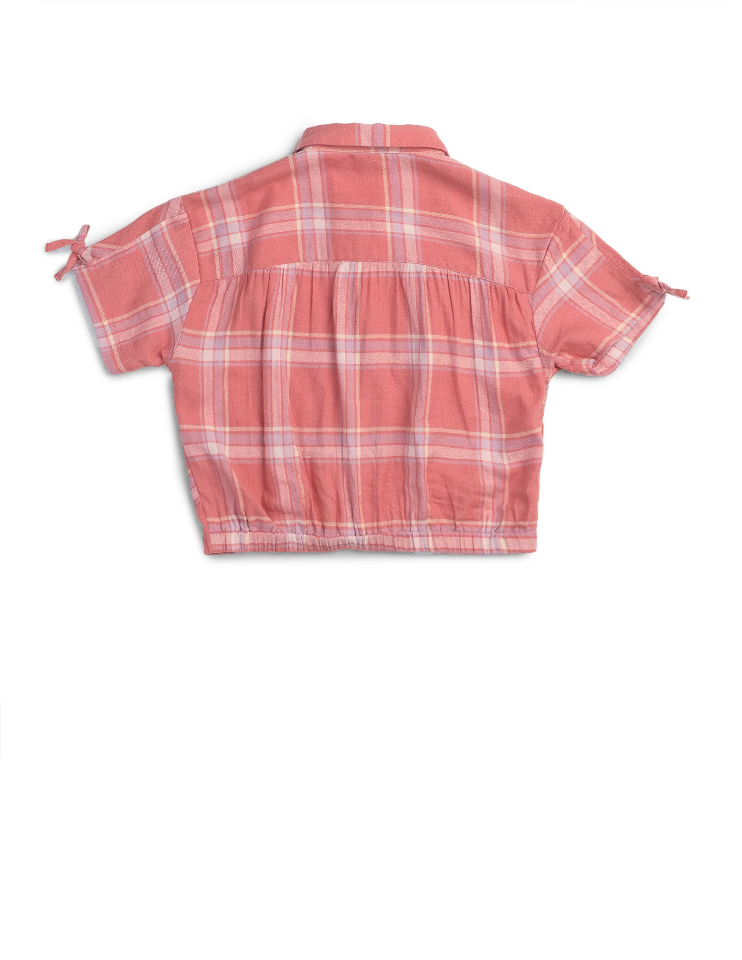 Girls Checked Regular Fit Top - Image 9