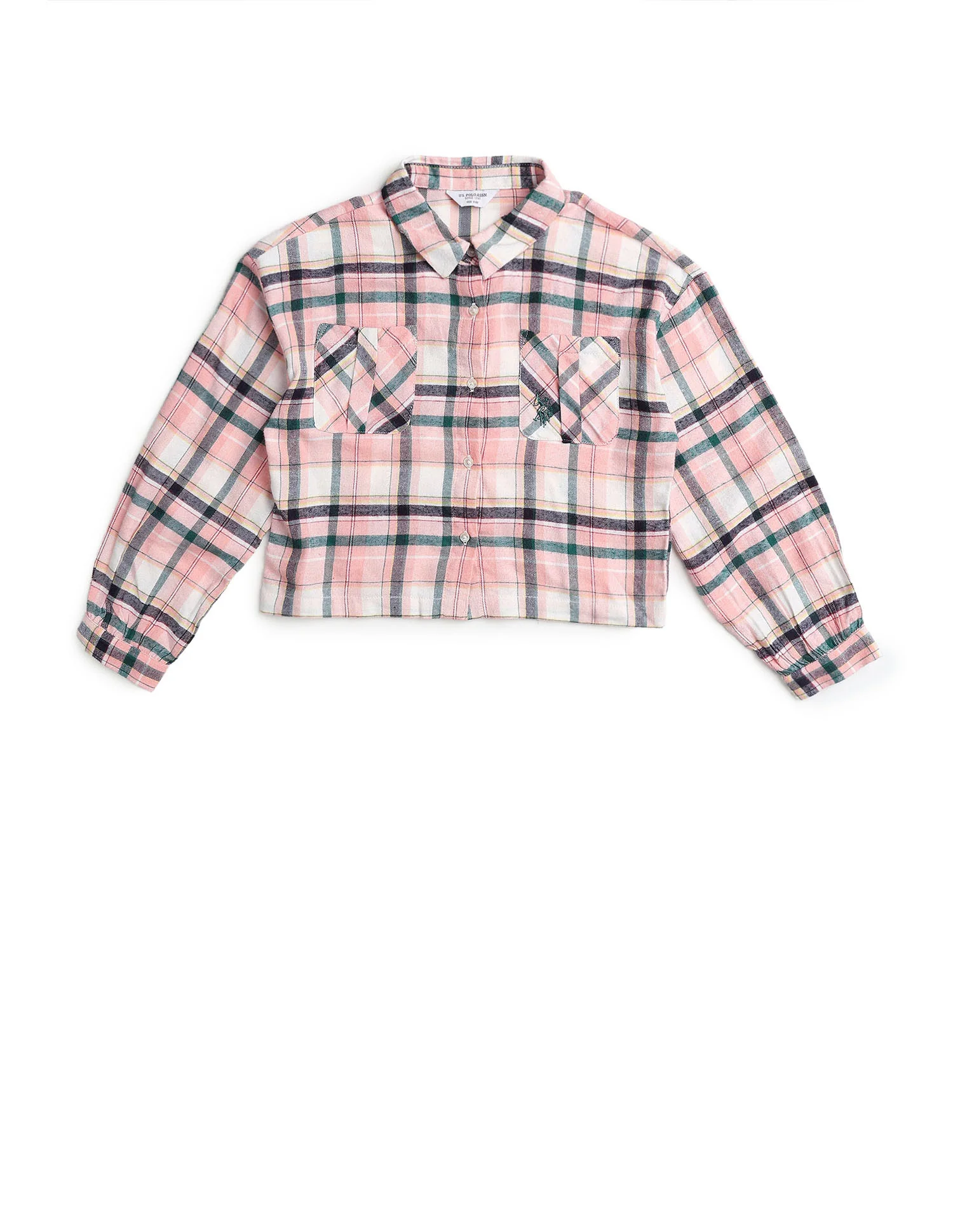 Girls Checked Regular Fit Top - Image 8