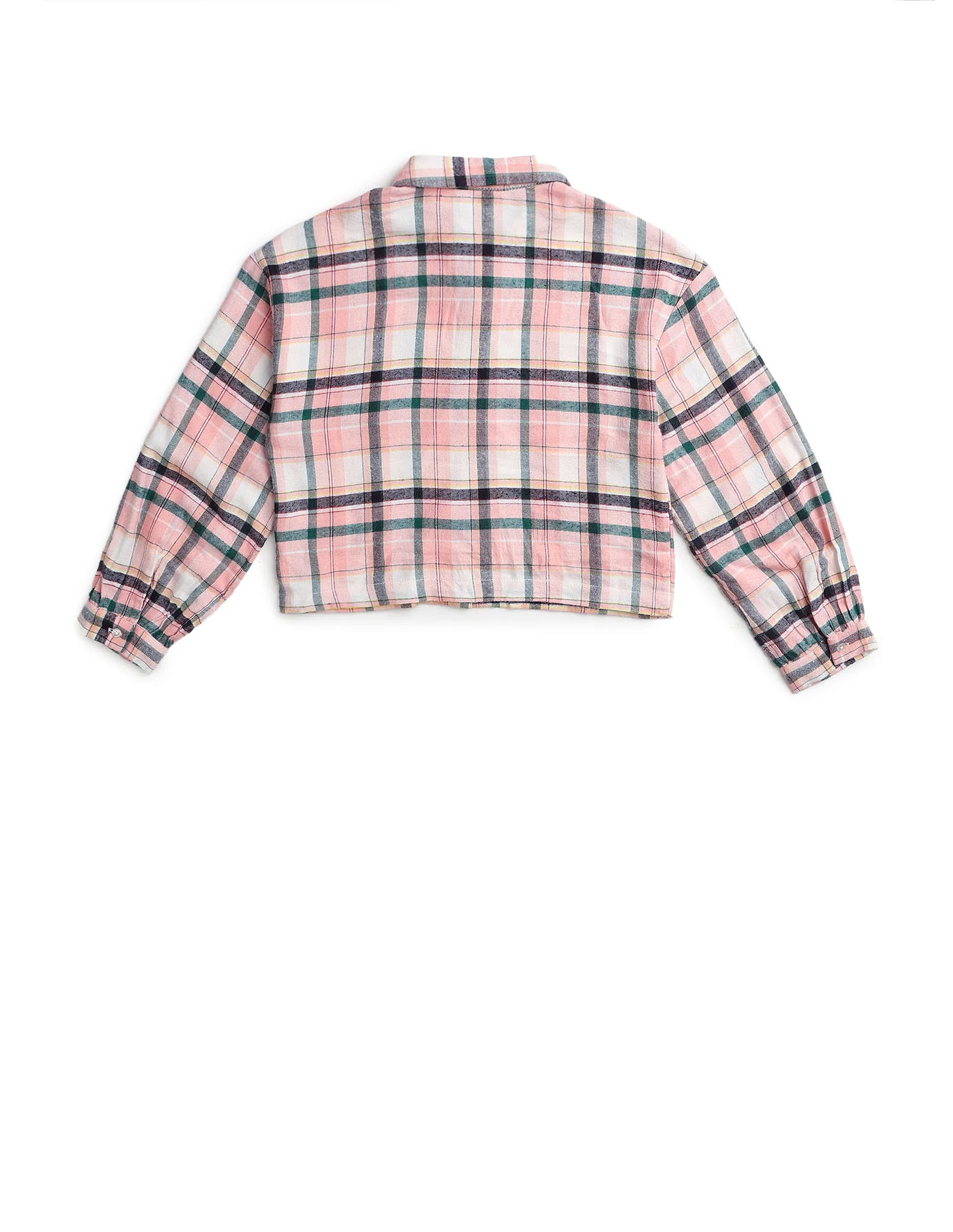 Girls Checked Regular Fit Top - Image 9