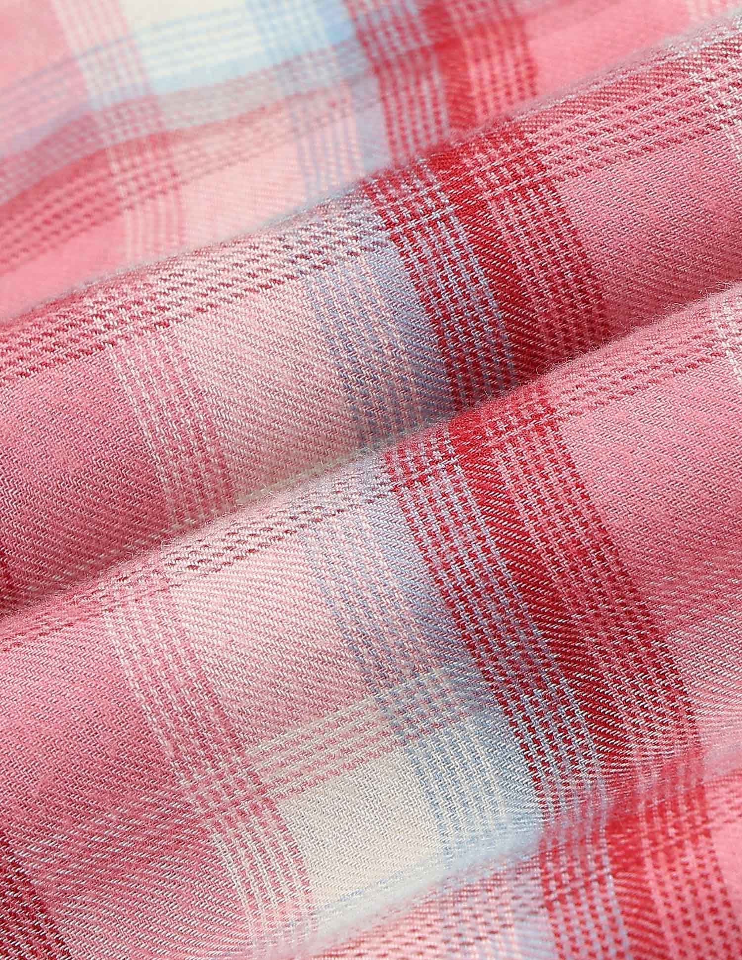 Girls Checked Shirt Dress - Image 2