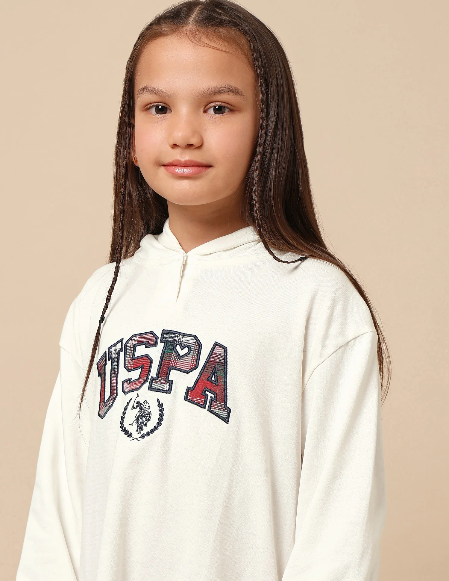 Girls Checked Sweat Dress - Image 7
