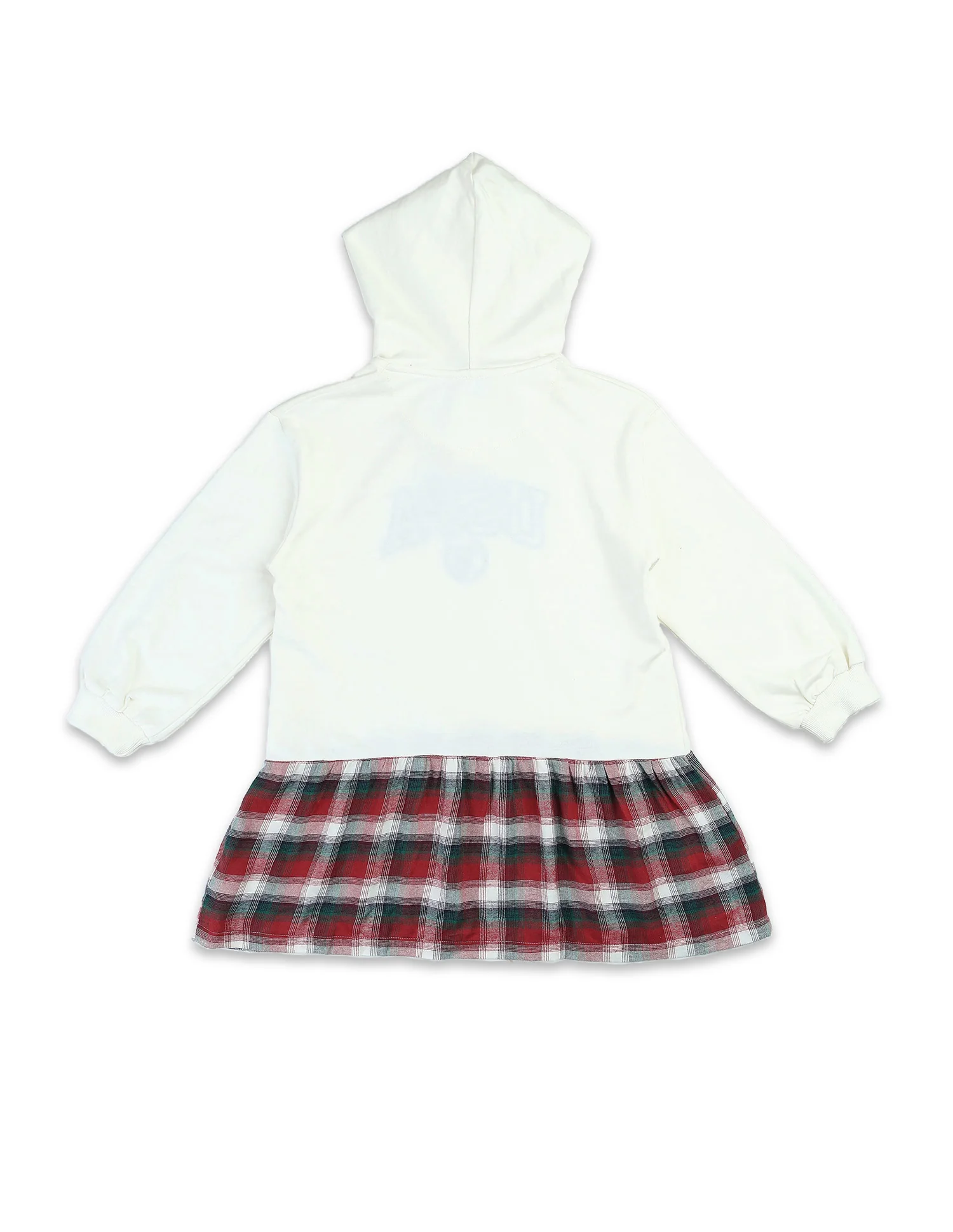 Girls Checked Sweat Dress - Image 9
