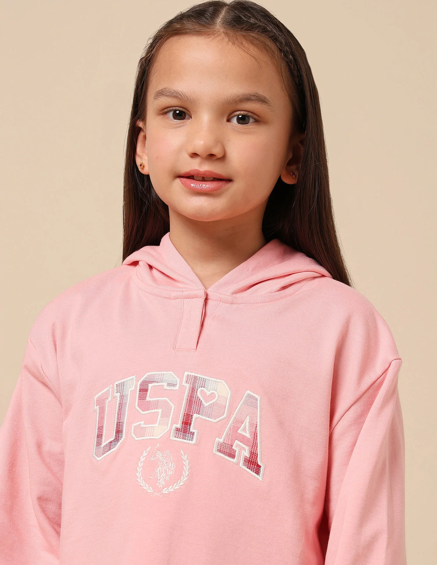 Girls Checked Sweat Dress - Image 7