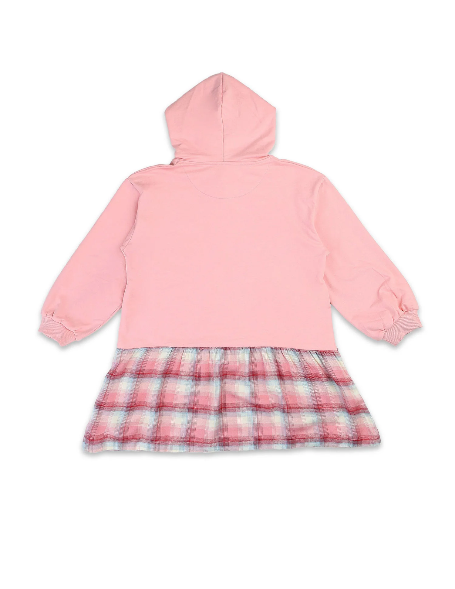 Girls Checked Sweat Dress - Image 9
