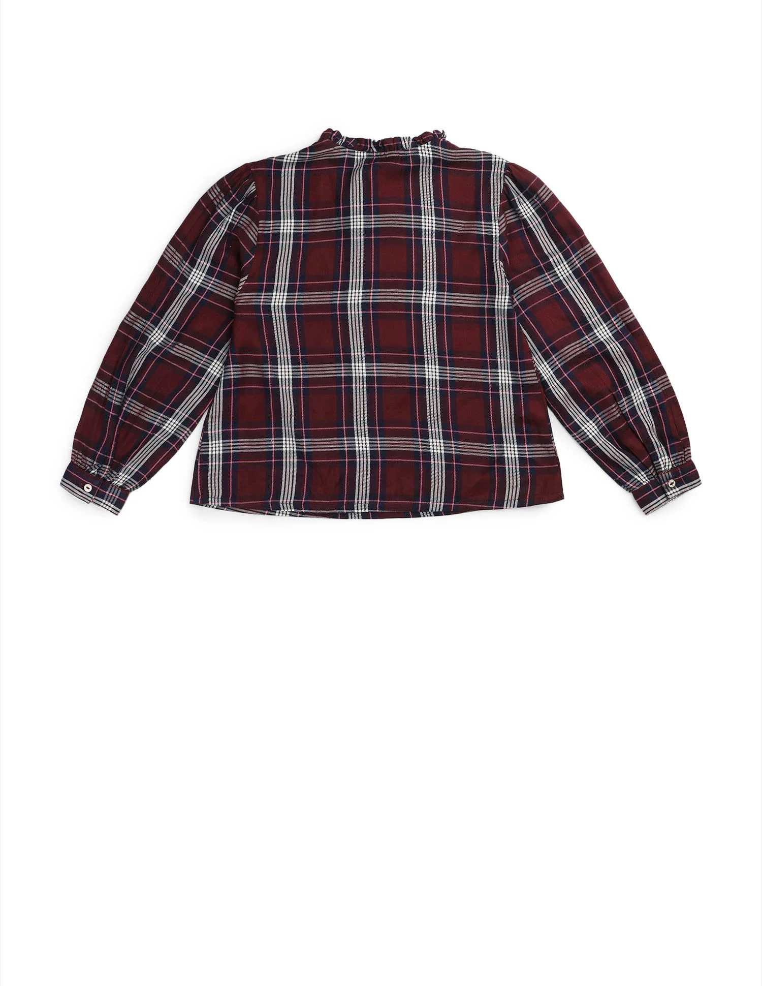 Girls Checked Tie Up Top - Image 9