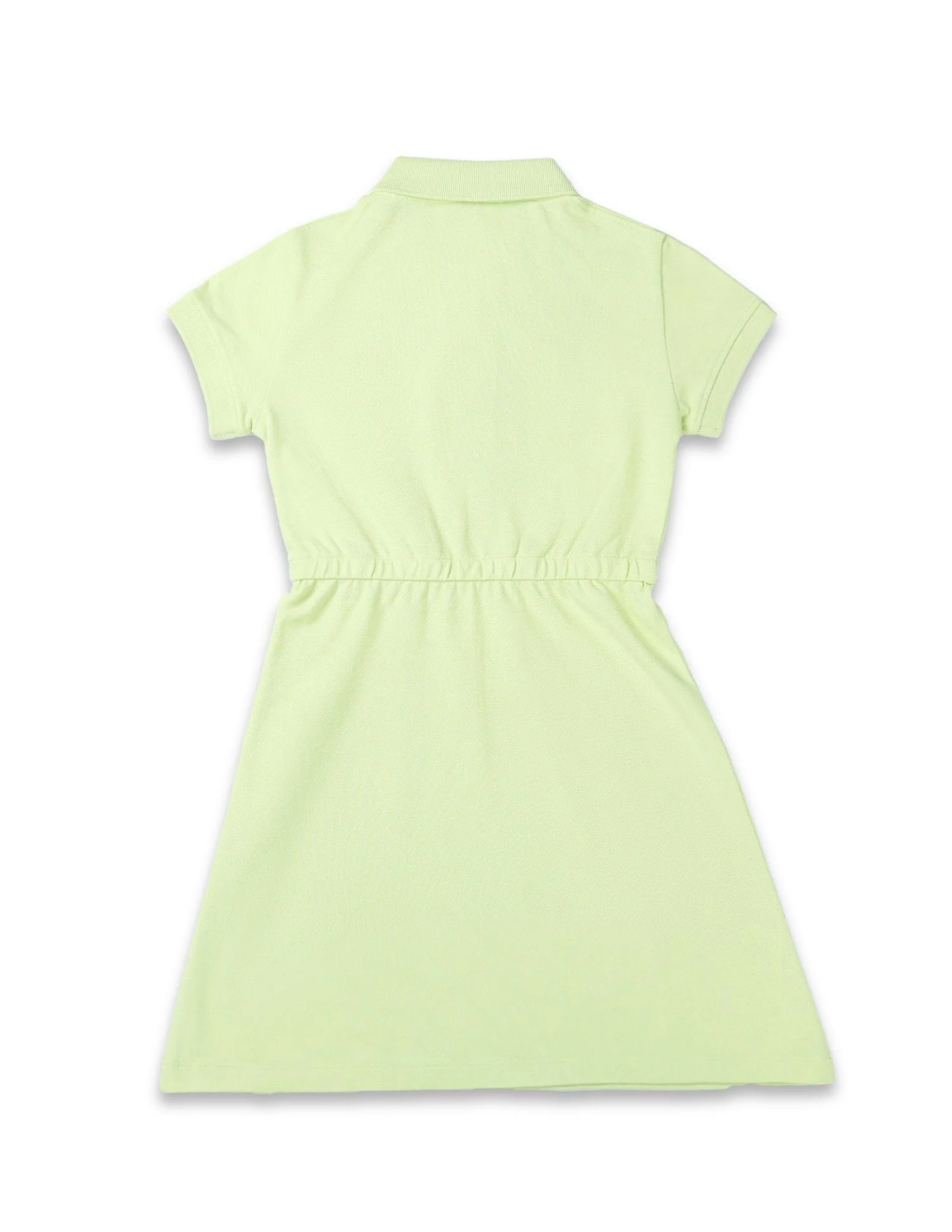 Girls Cinched Waist Polo Dress - Image 7