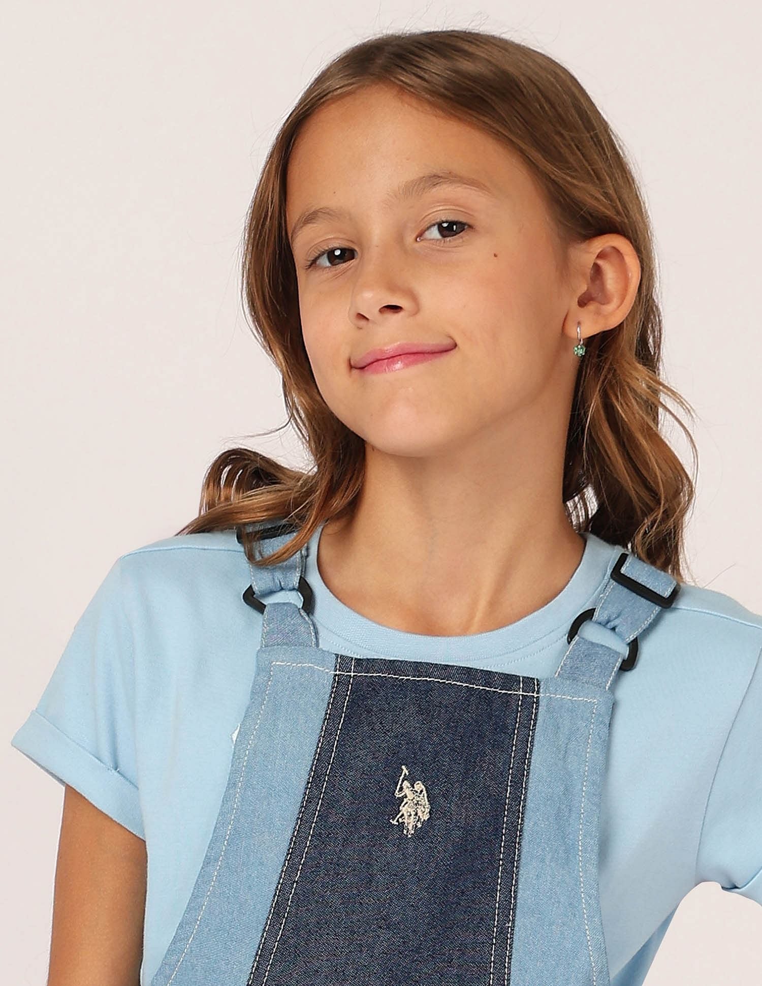 Girls Colorblock Dungree Dress Colorblock Dungree Dress - Image 5