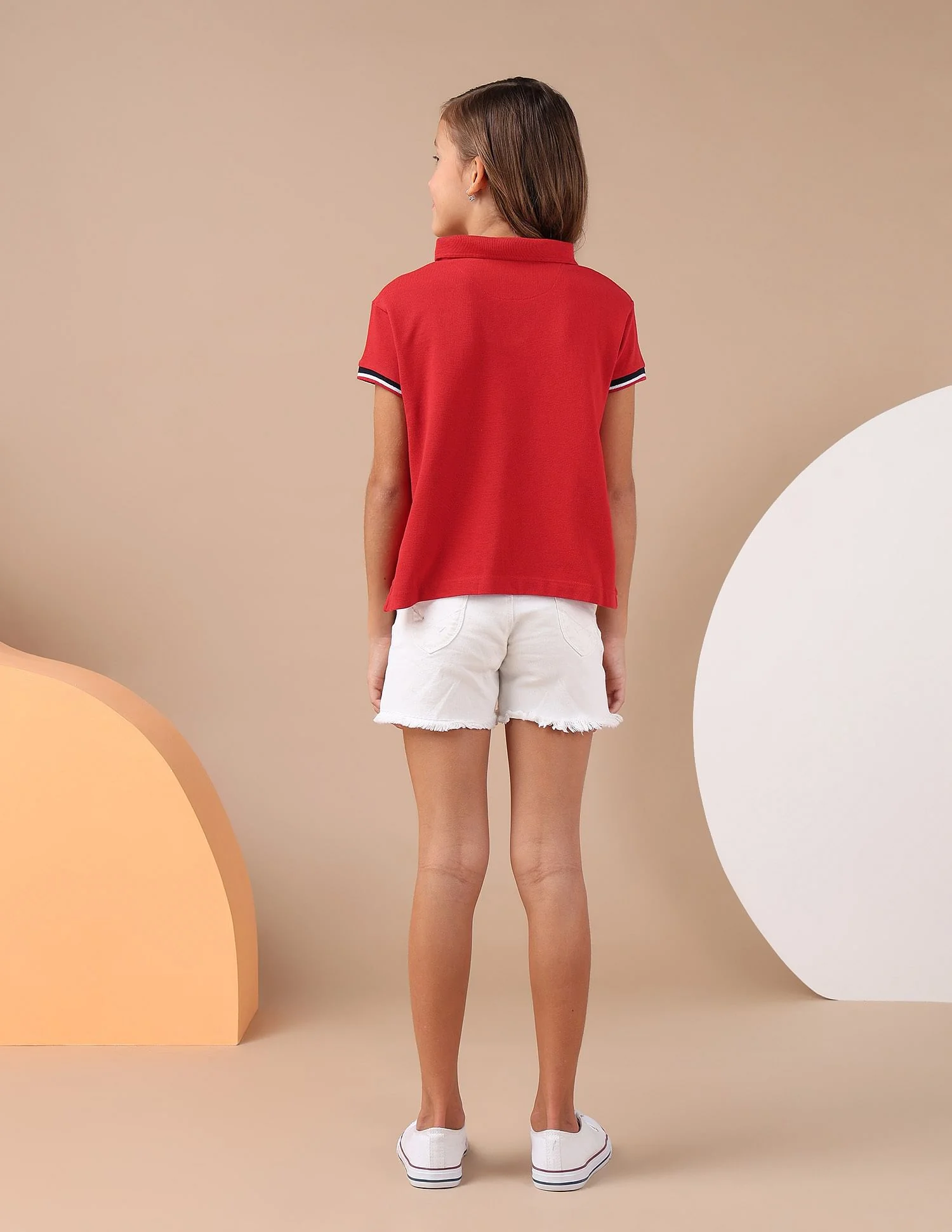 Girls Cotton Soccer Style Polo Shirt - Image 5